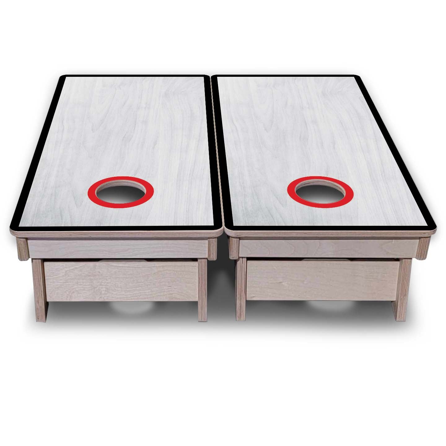 Vacation Cornhole Boards - Grey Wash