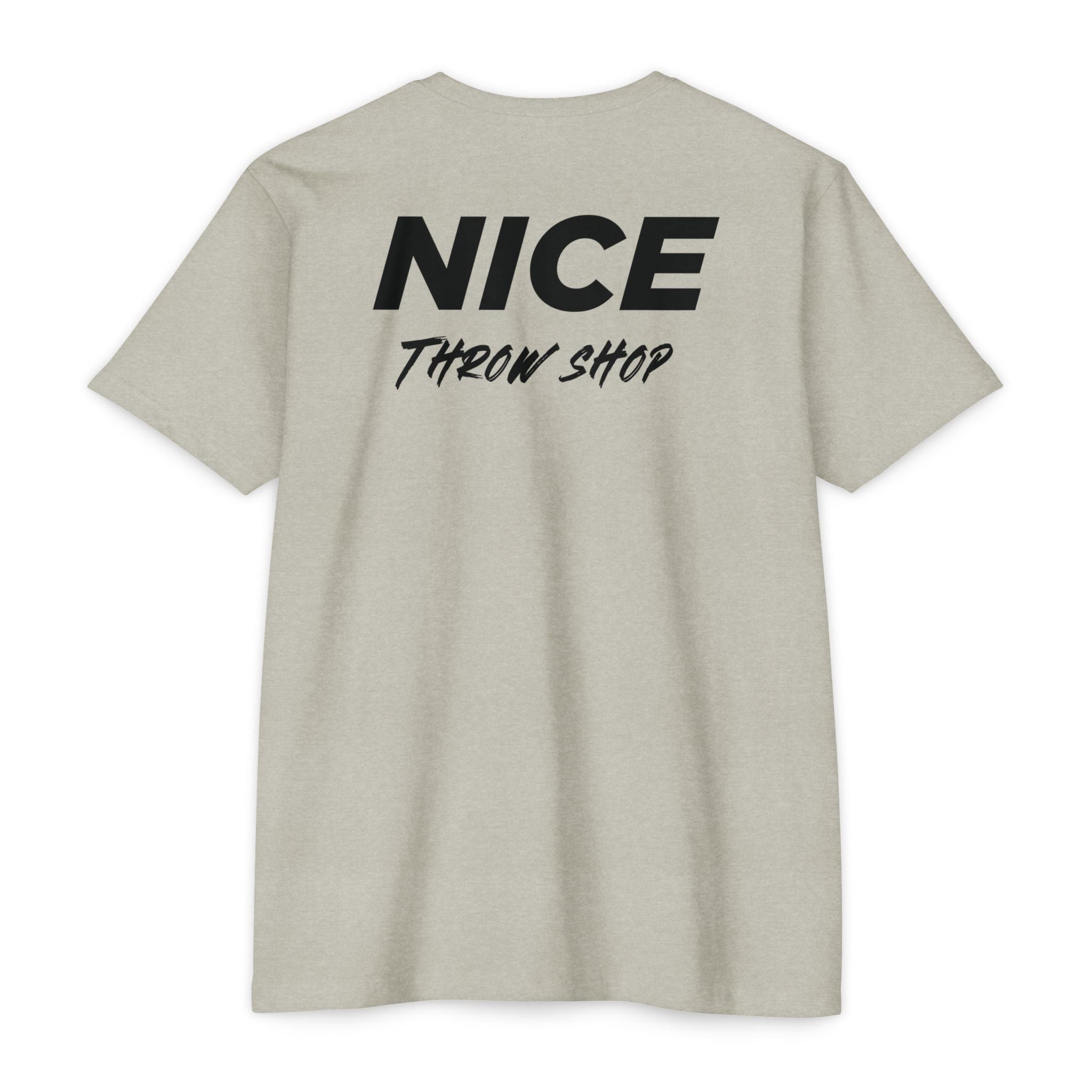 NICE Throw Shop Unisex Tee Black Logo – Multiple Colors