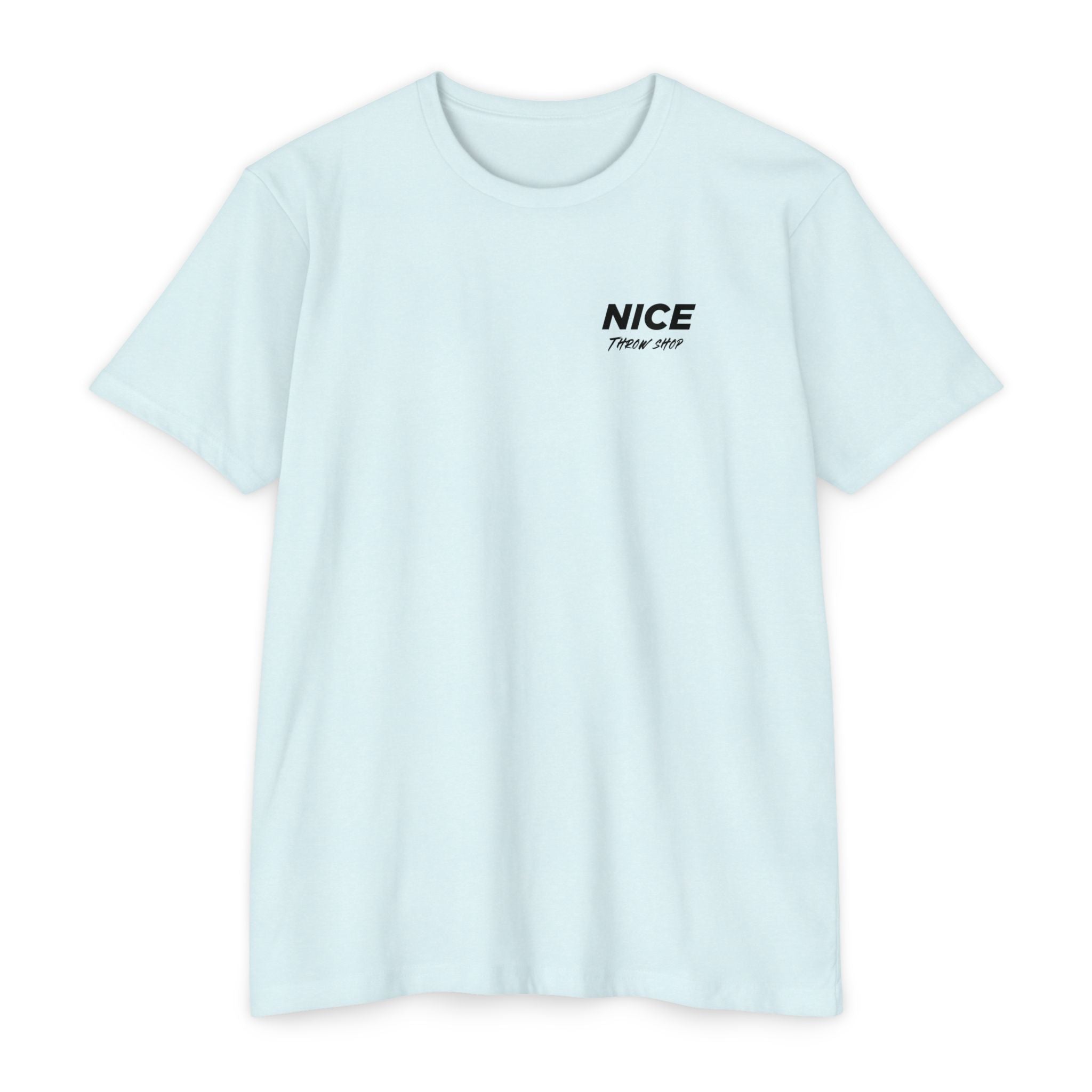 NICE Throw Shop Unisex Tee Black Logo – Multiple Colors