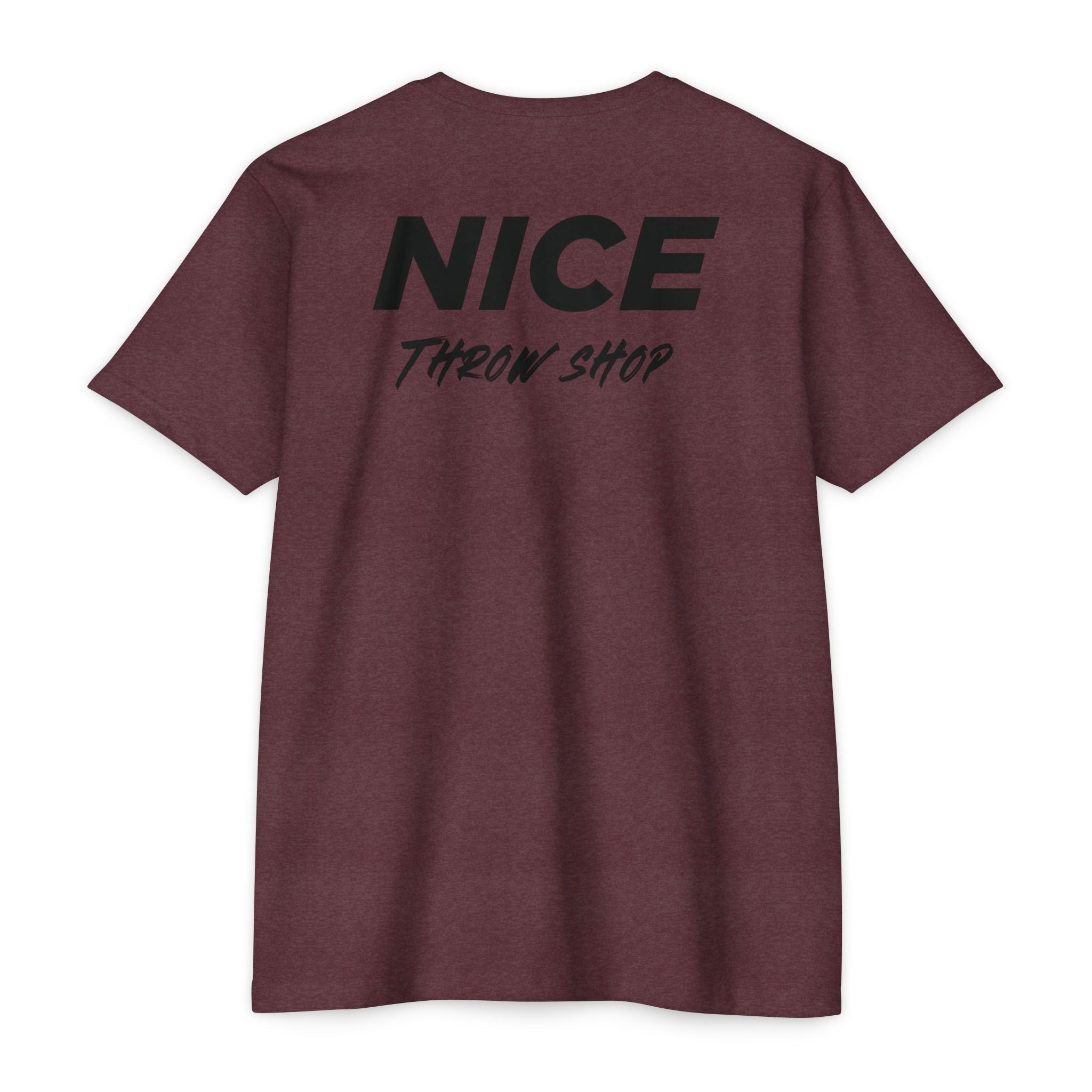 NICE Throw Shop Unisex Tee Black Logo – Multiple Colors