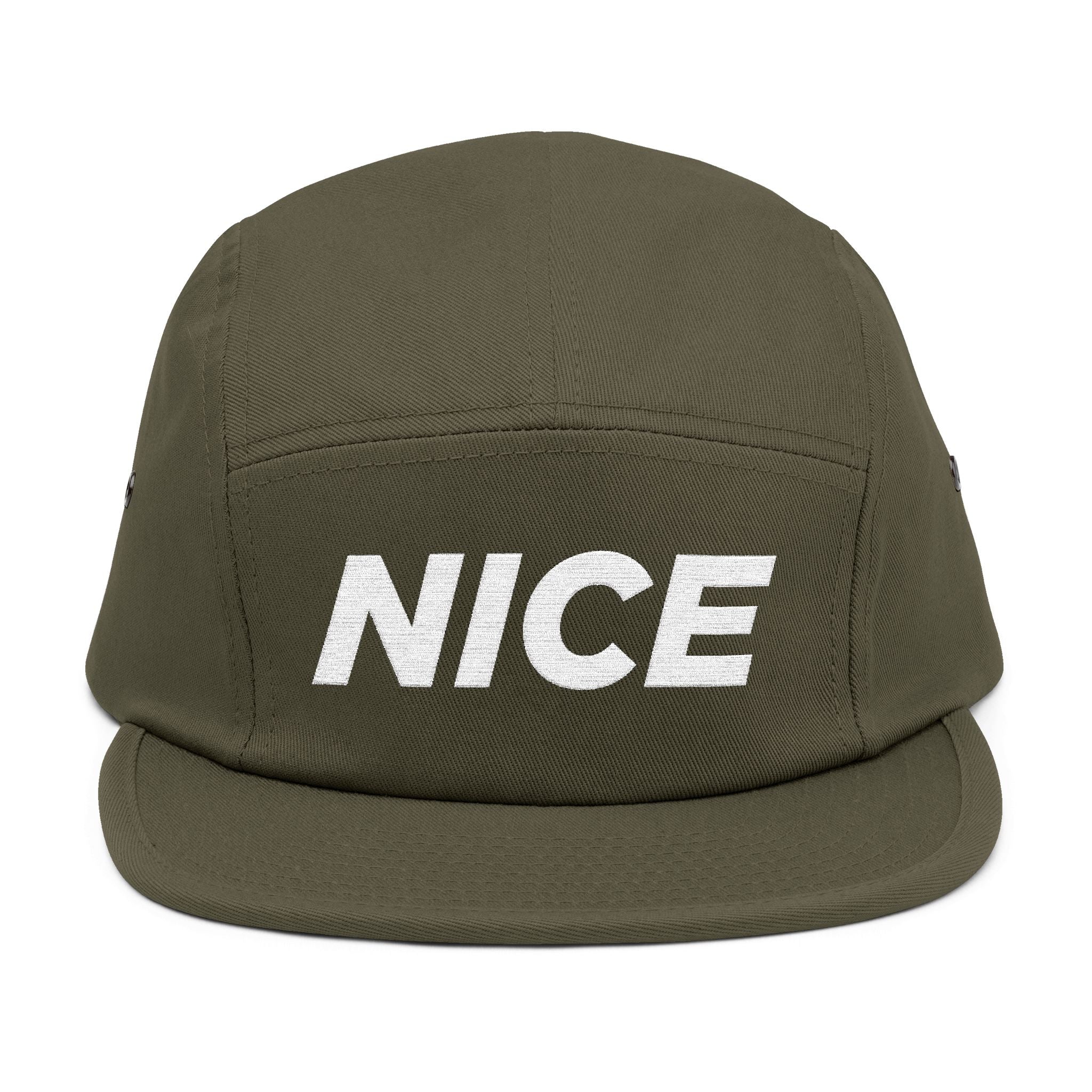 NICE Throw Shop 5 Panel Cap (Embroidered) – Multiple Colors