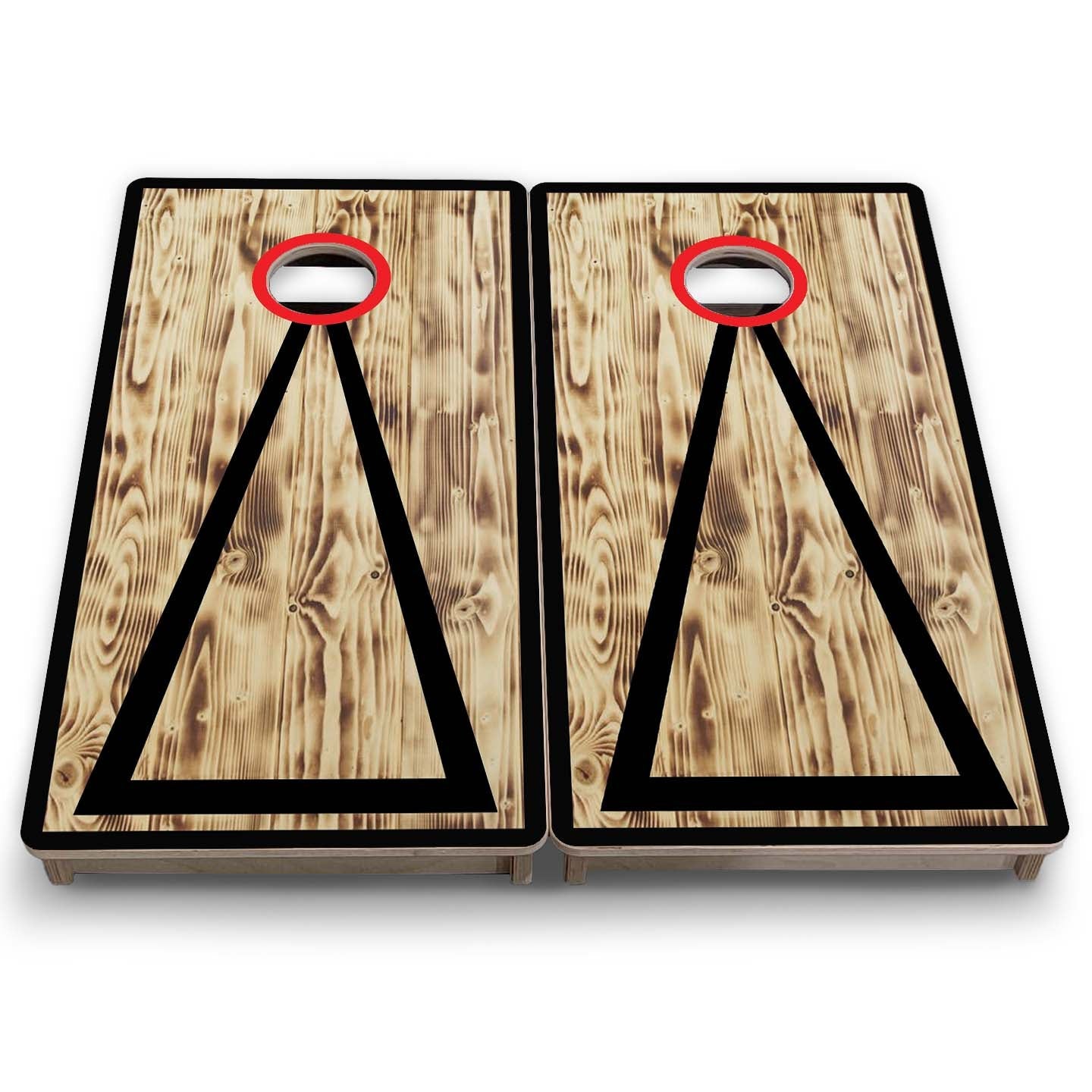 Vacation Cornhole Boards - Burnt Triangle