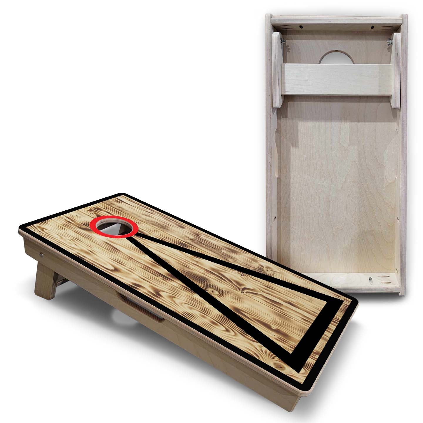 Vacation Cornhole Boards - Burnt Triangle