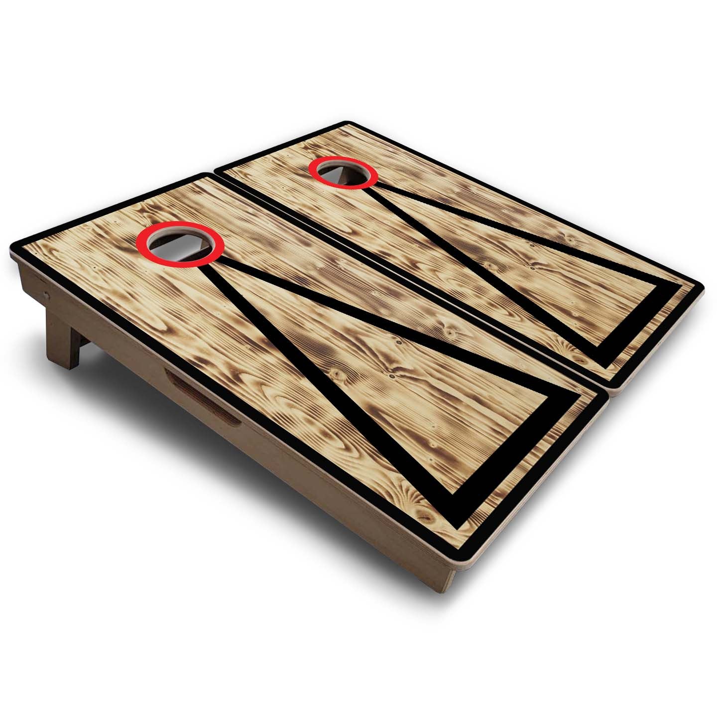 Vacation Cornhole Boards - Burnt Triangle