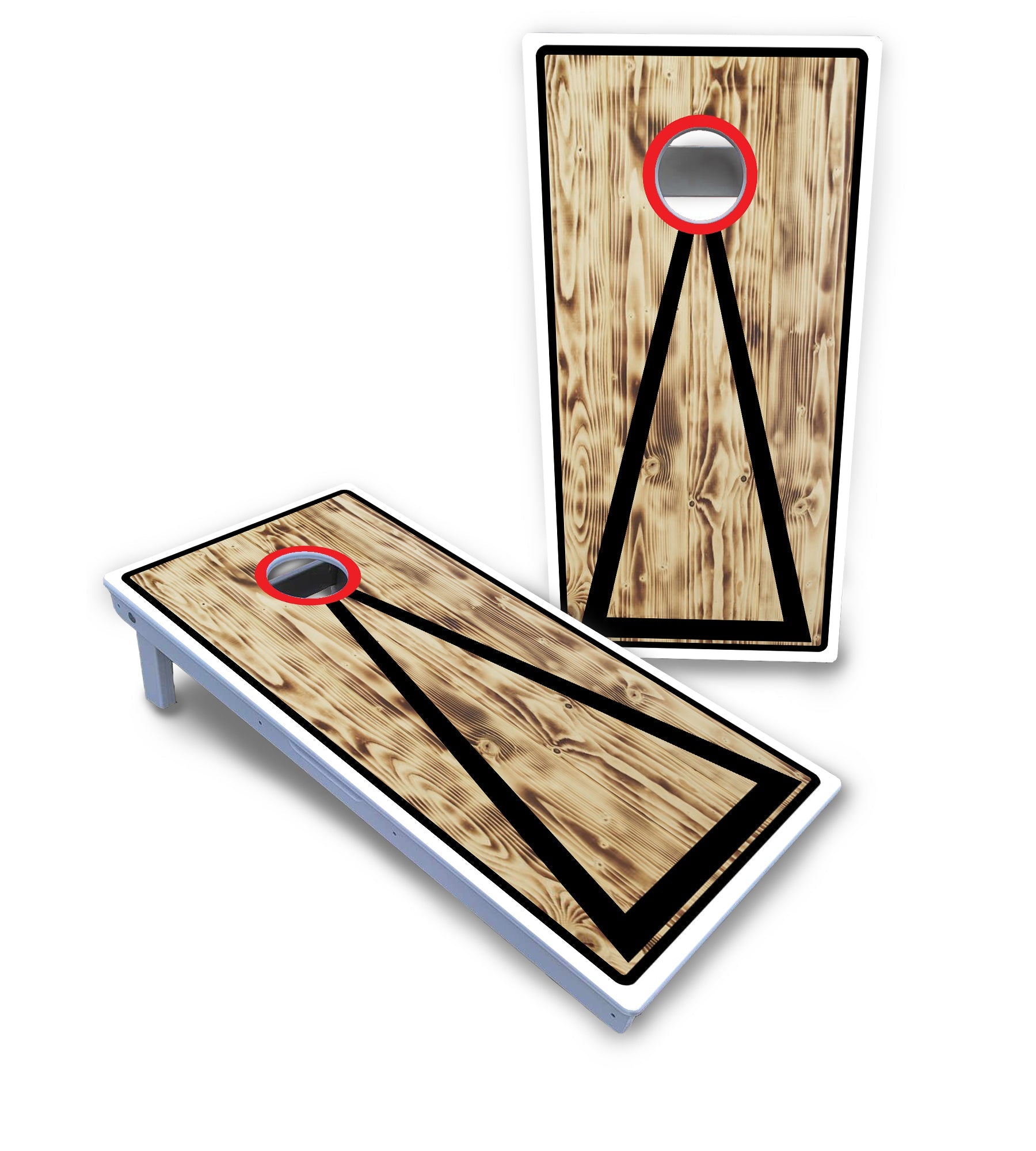 Burnt Triangle Cornhole Boards - All Weather Series