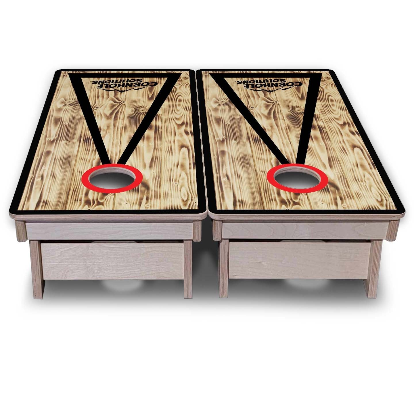 Vacation Cornhole Boards - Burnt Triangle