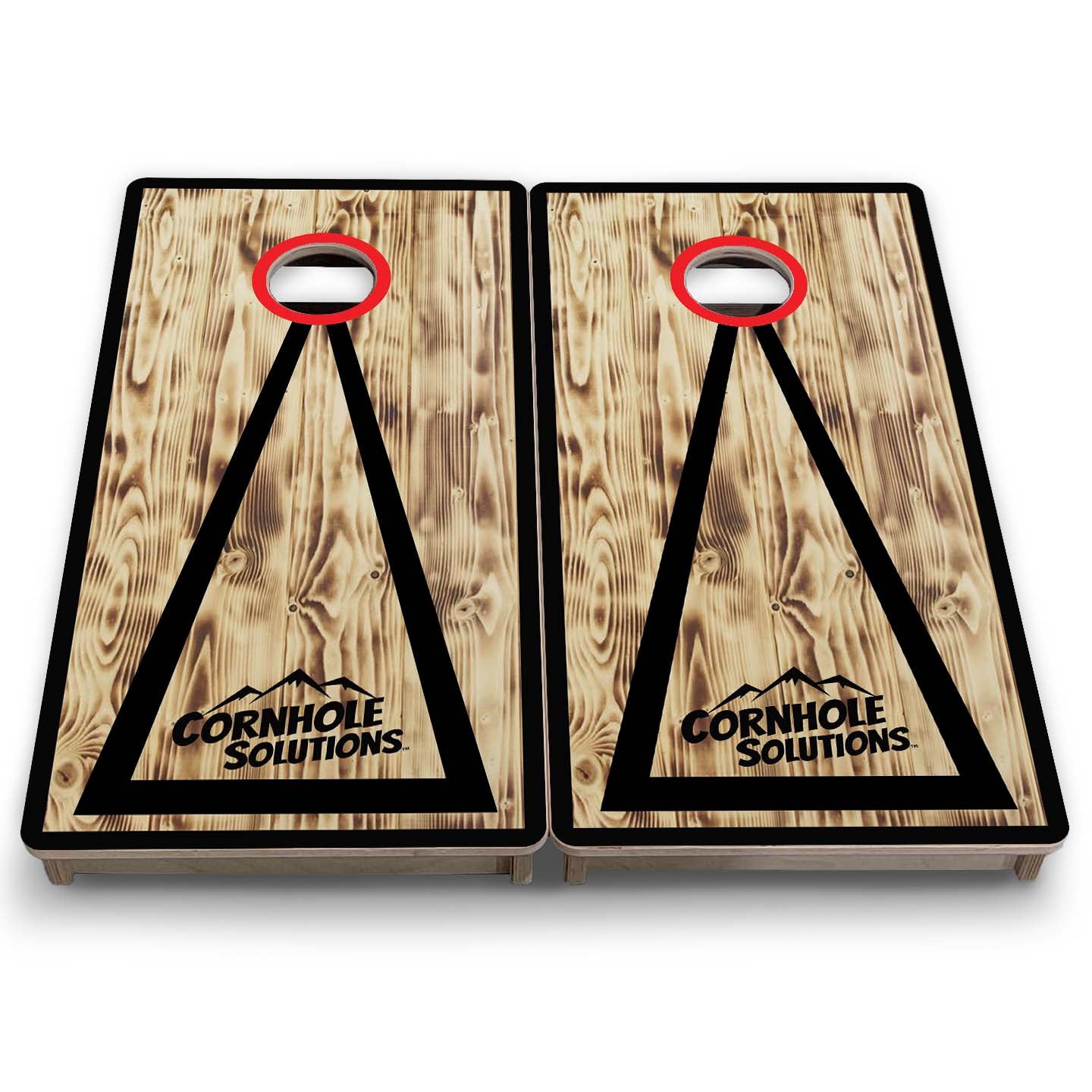 Vacation Cornhole Boards - Burnt Triangle