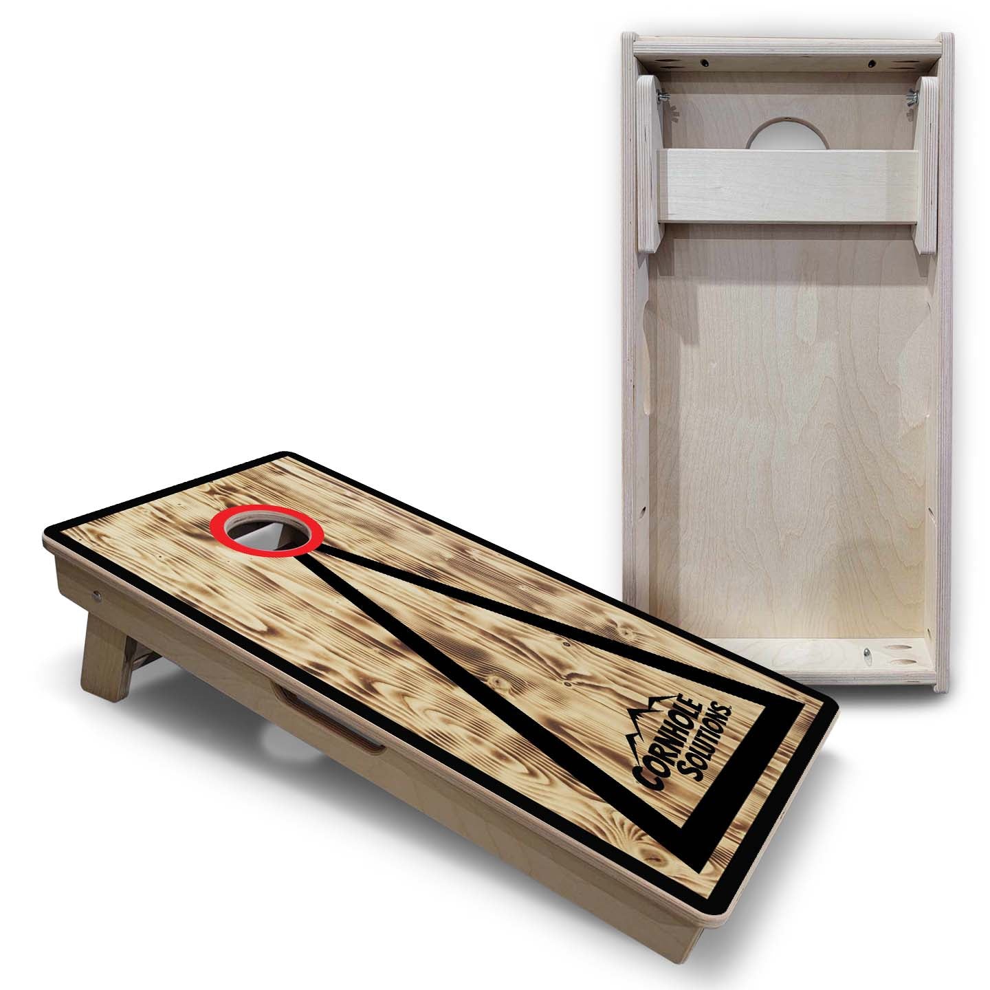 Vacation Cornhole Boards - Burnt Triangle