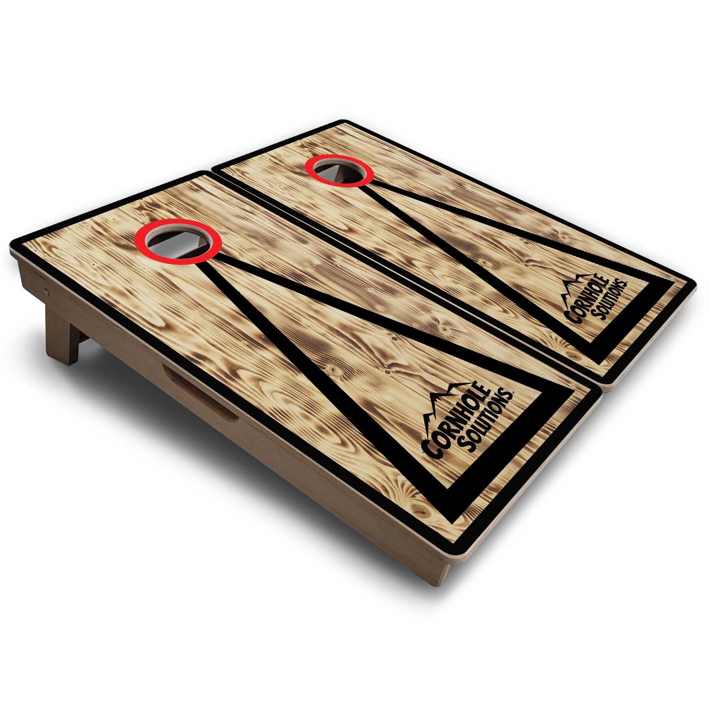 Vacation Cornhole Boards - Burnt Triangle