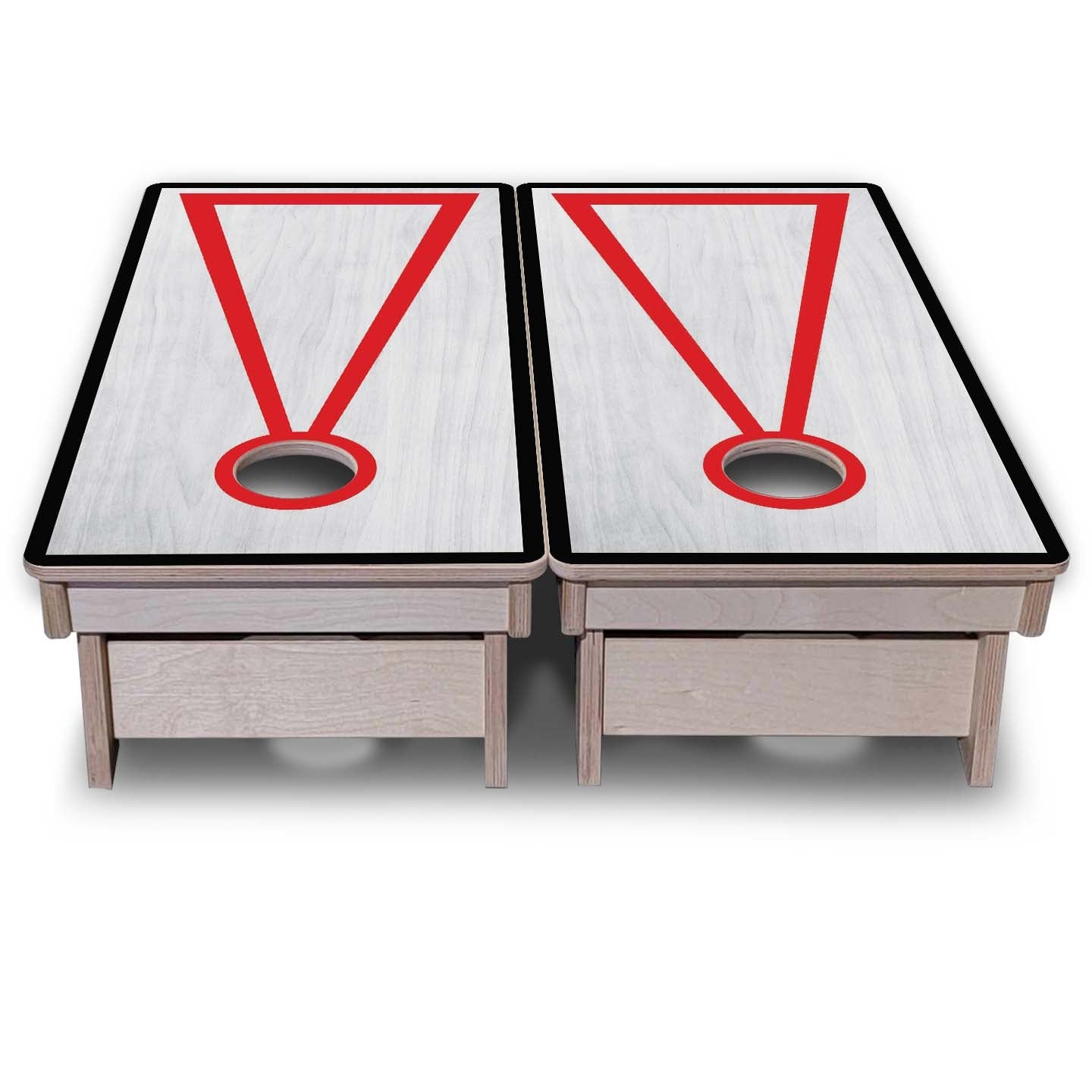 Vacation Cornhole Boards - Grey Wash