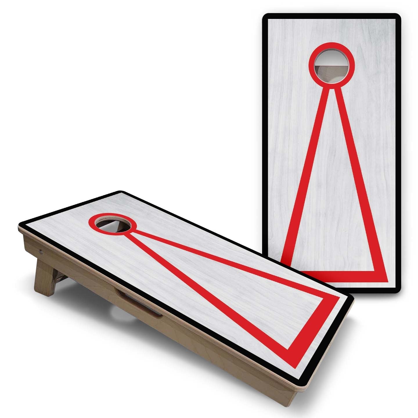 Vacation Cornhole Boards - Grey Wash