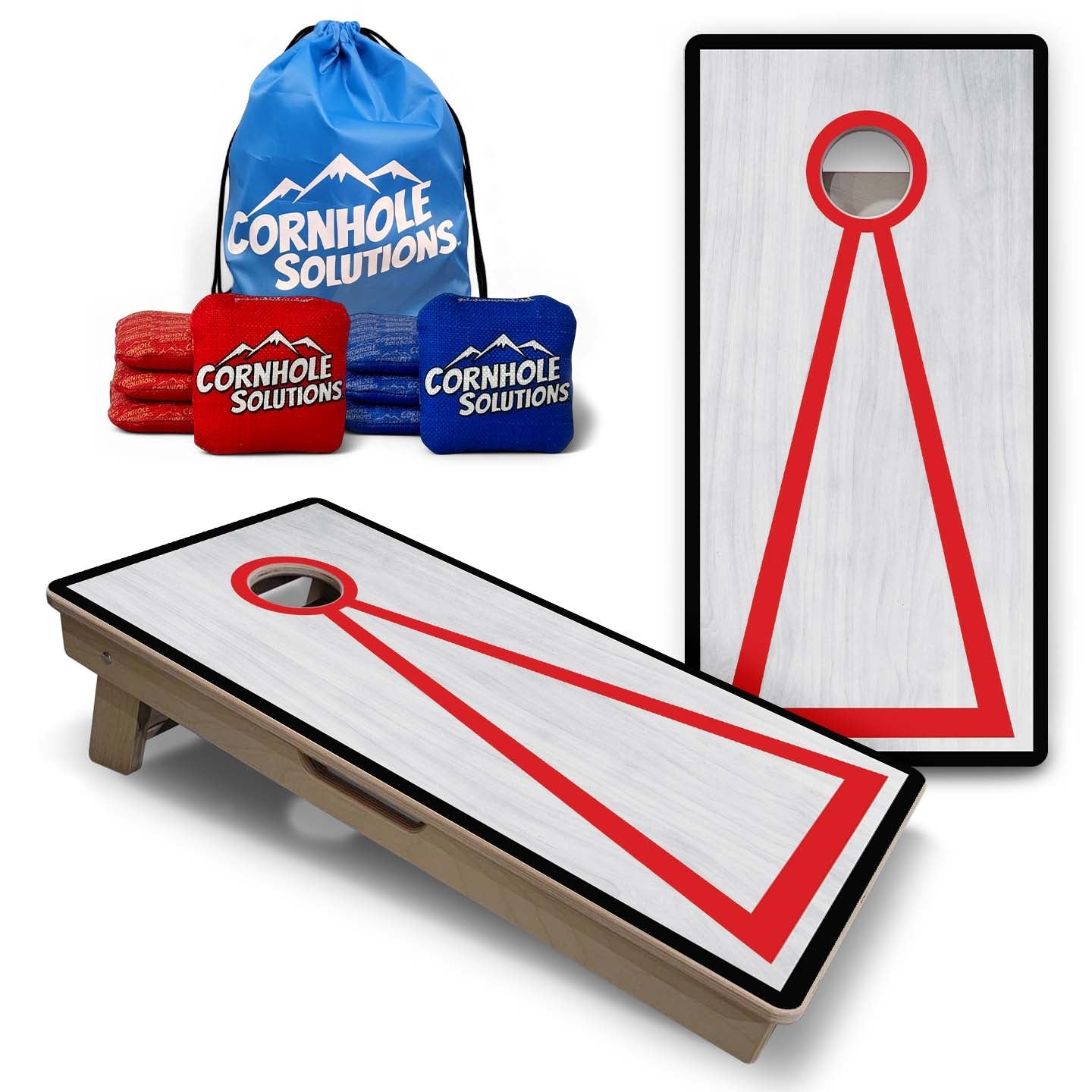 Vacation Cornhole Boards - Grey Wash