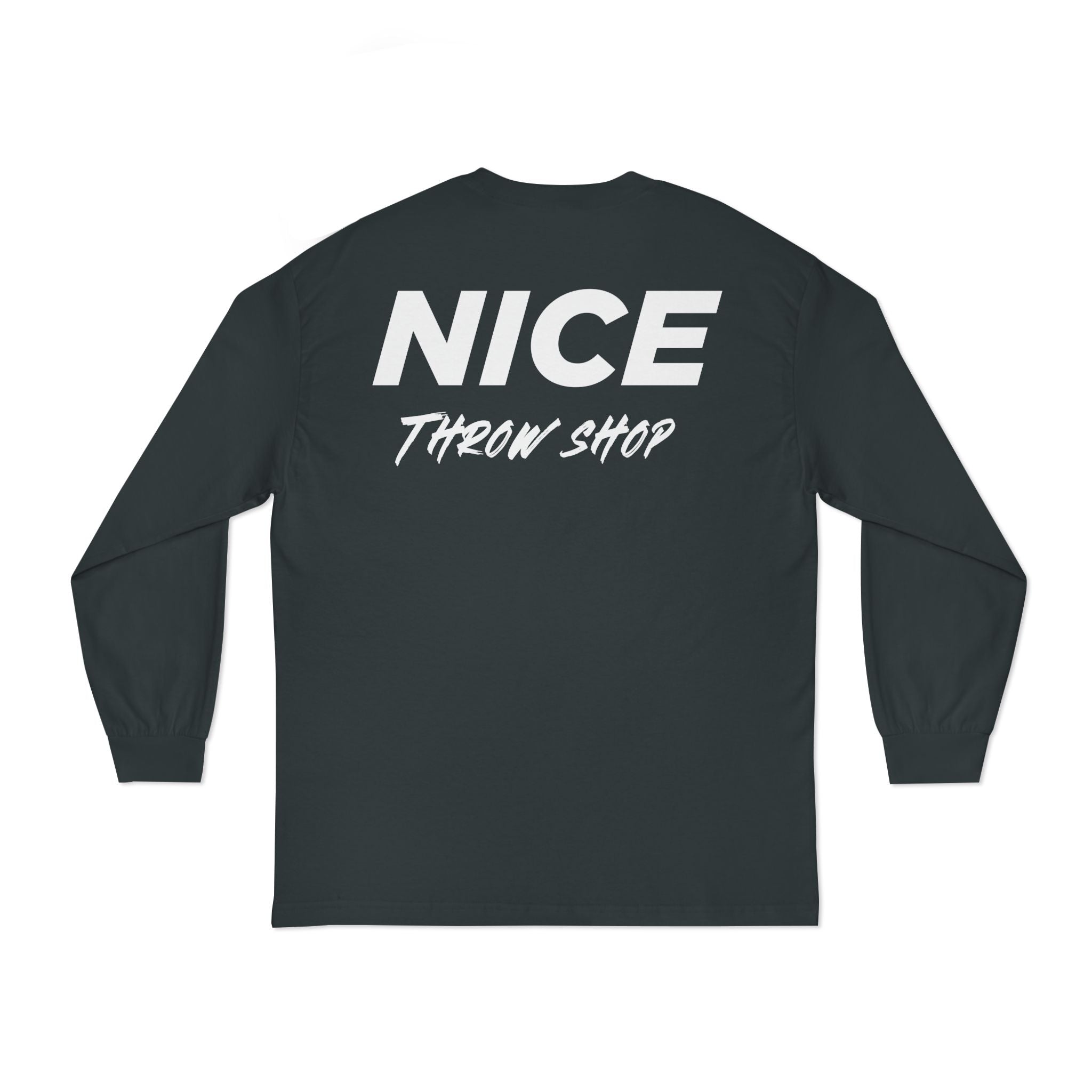 NICE Throw Shop Unisex Long Sleeve Tee with NTS Design – Multiple Colors