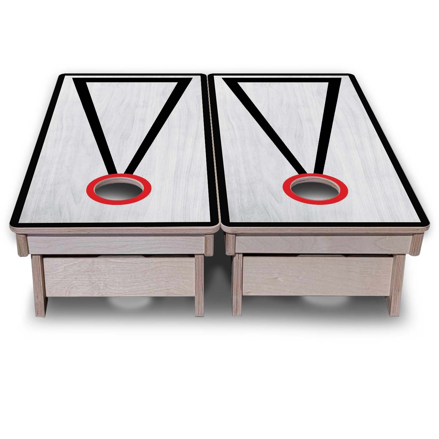 Vacation Cornhole Boards - Grey Wash
