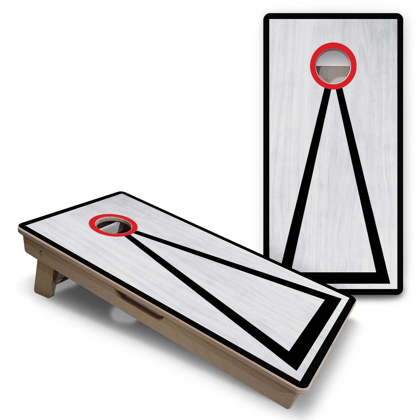 Vacation Cornhole Boards - Grey Wash
