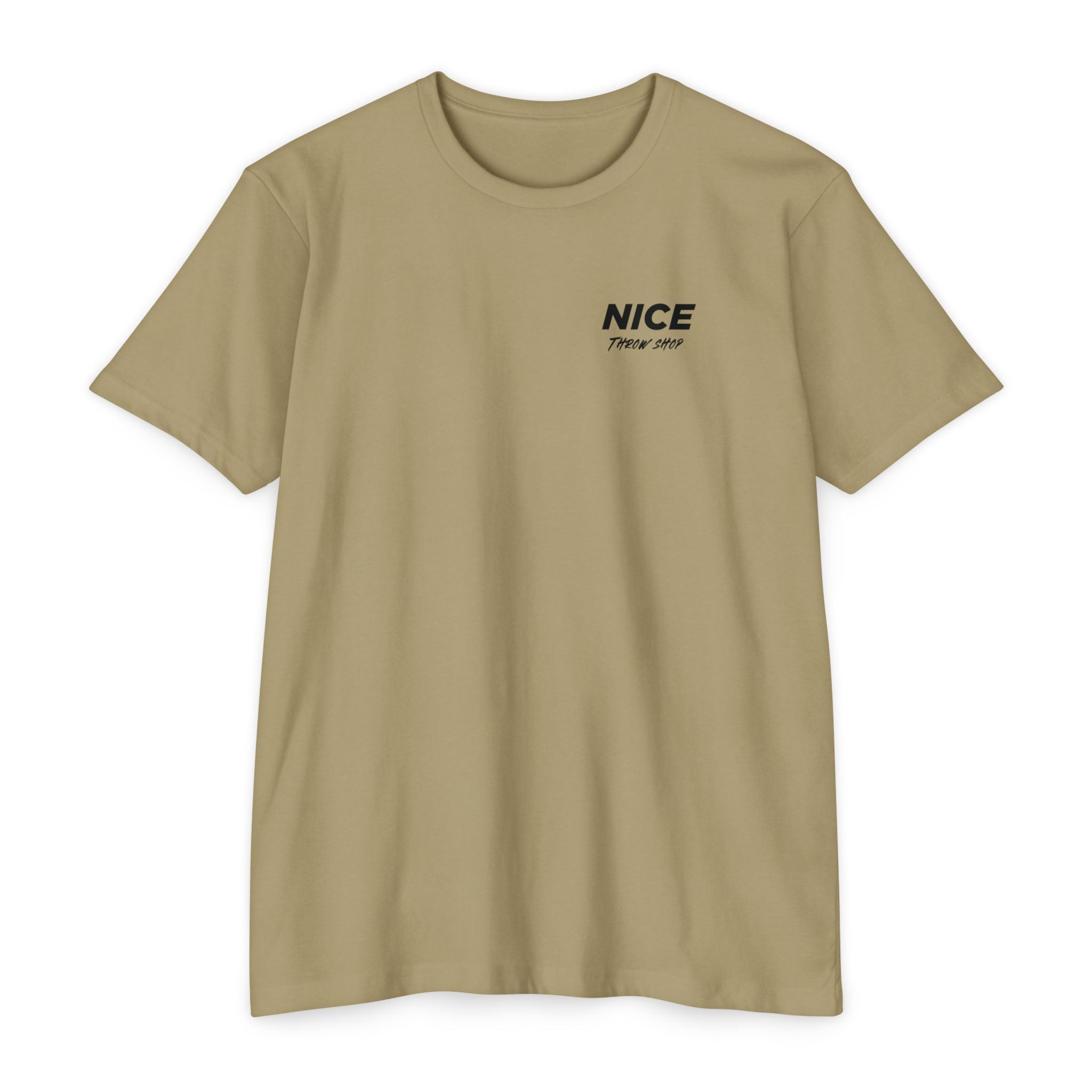 NICE Throw Shop Unisex Tee Black Logo – Multiple Colors