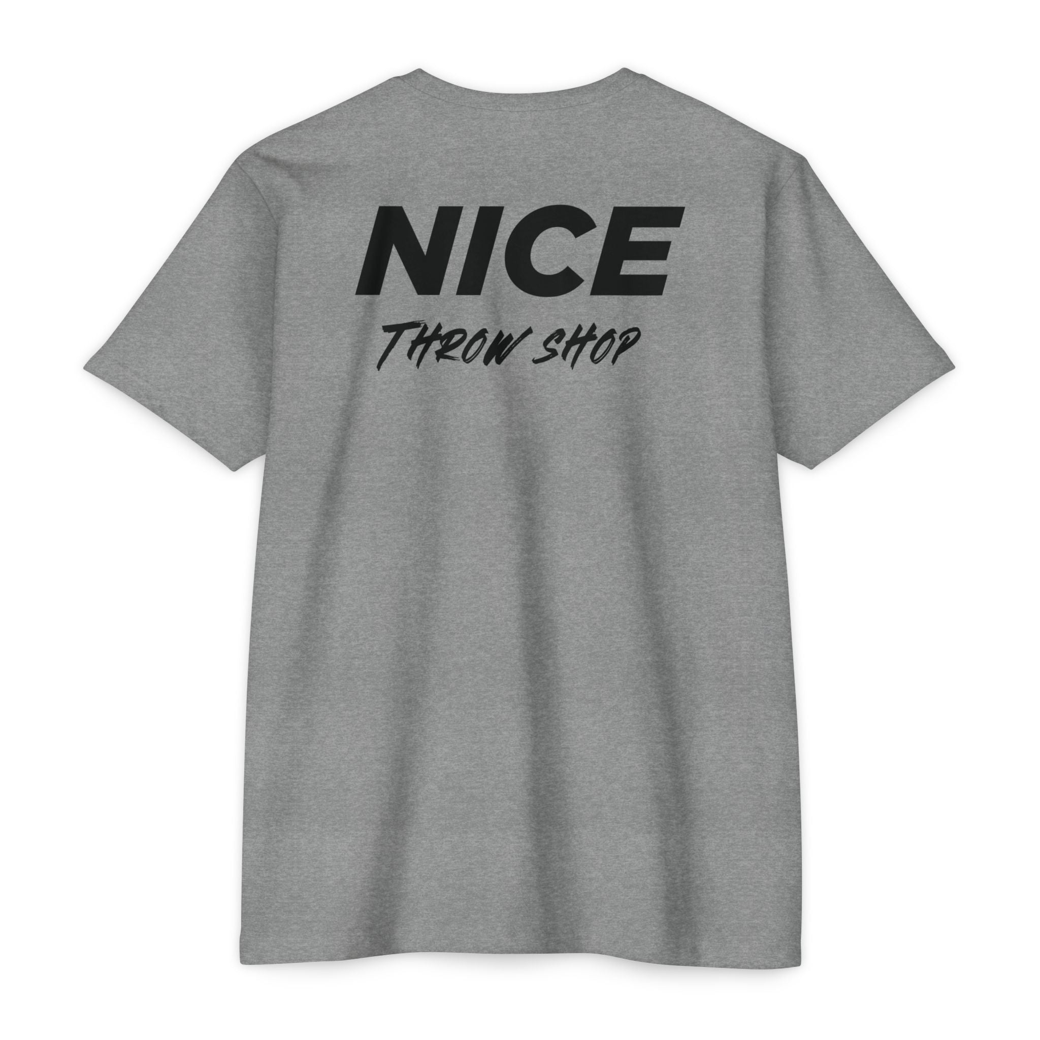 NICE Throw Shop Unisex Tee Black Logo – Multiple Colors