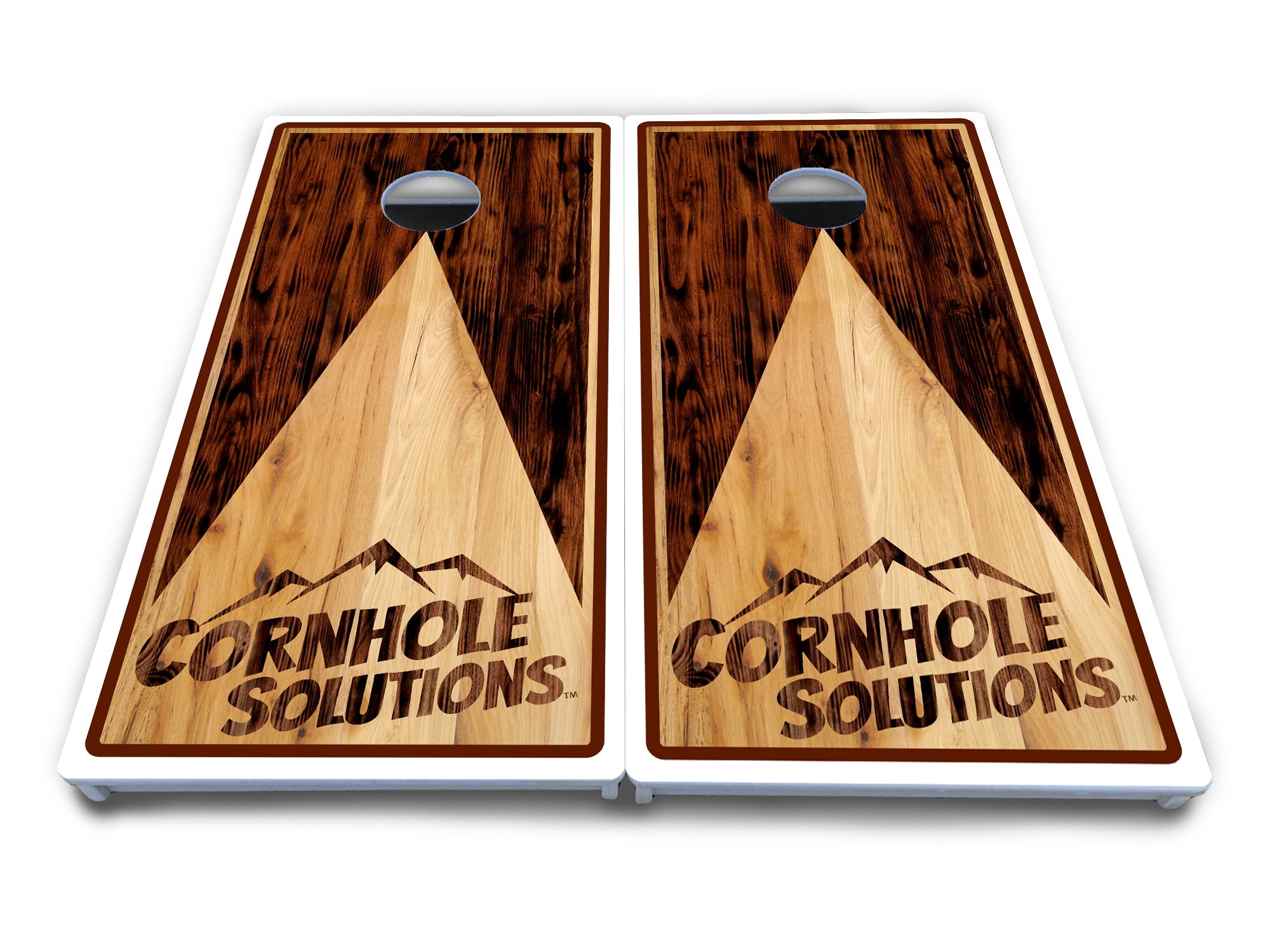 Wooden Triangle Cornhole Boards - All Weather Series