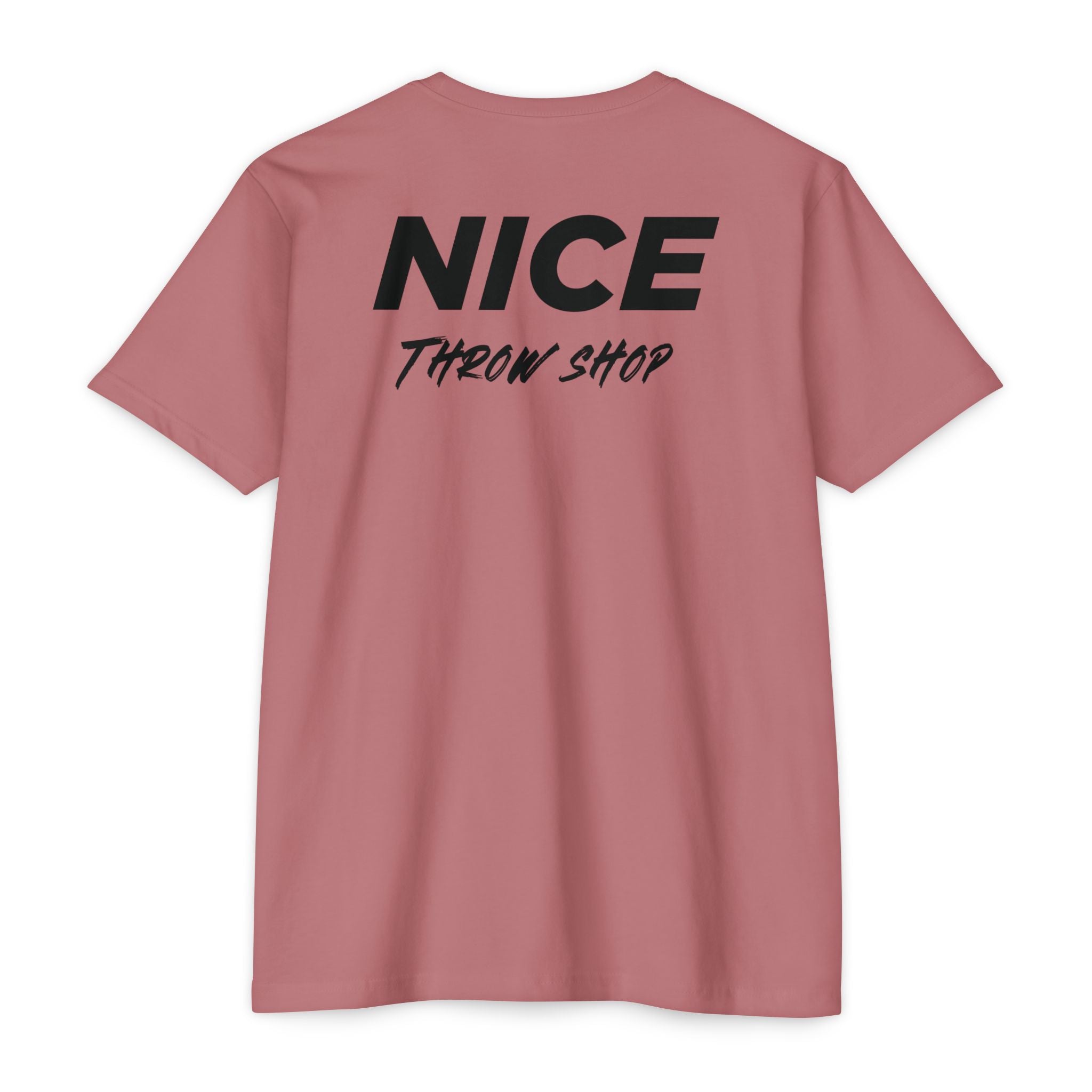 NICE Throw Shop Unisex Tee Black Logo – Multiple Colors