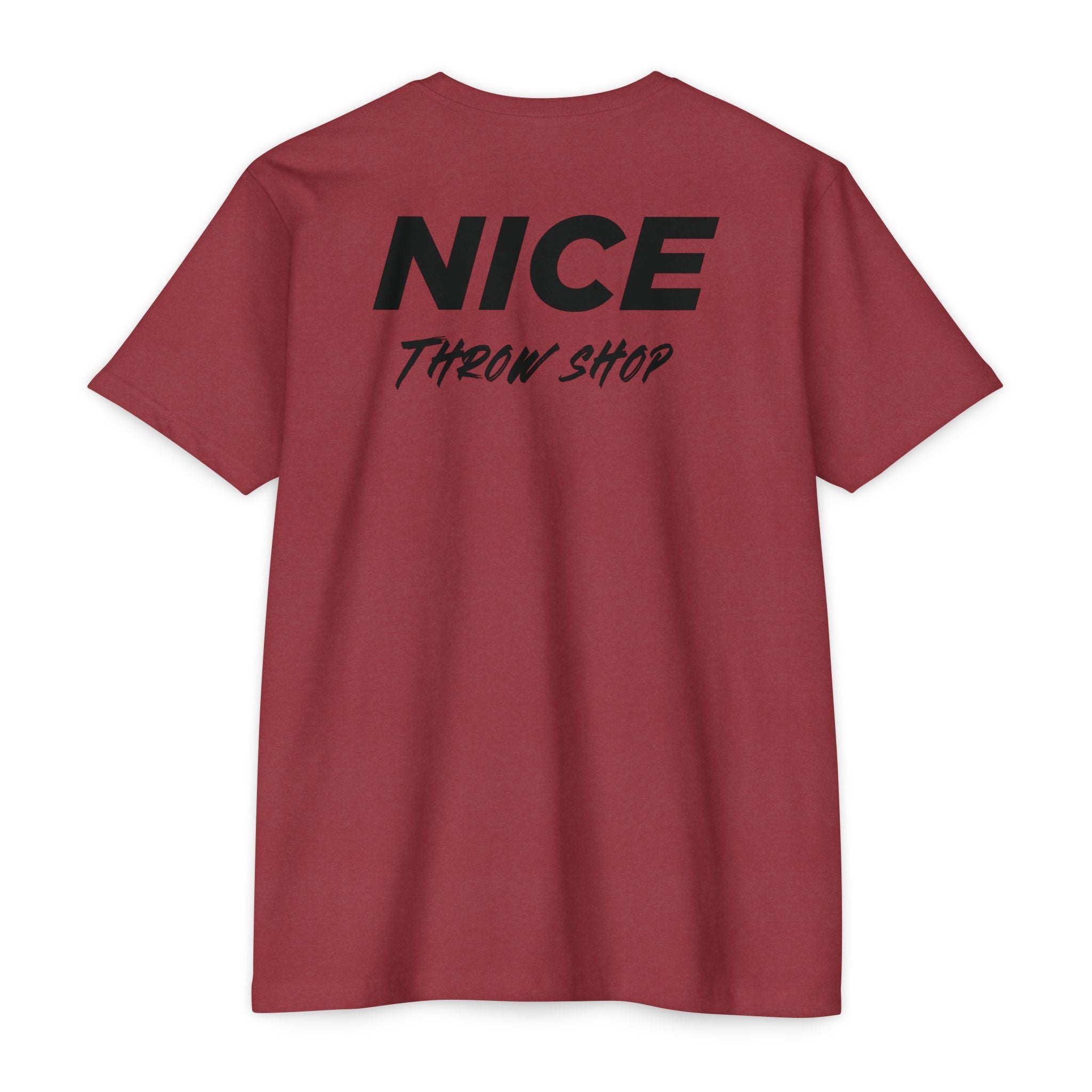 NICE Throw Shop Unisex Tee Black Logo – Multiple Colors