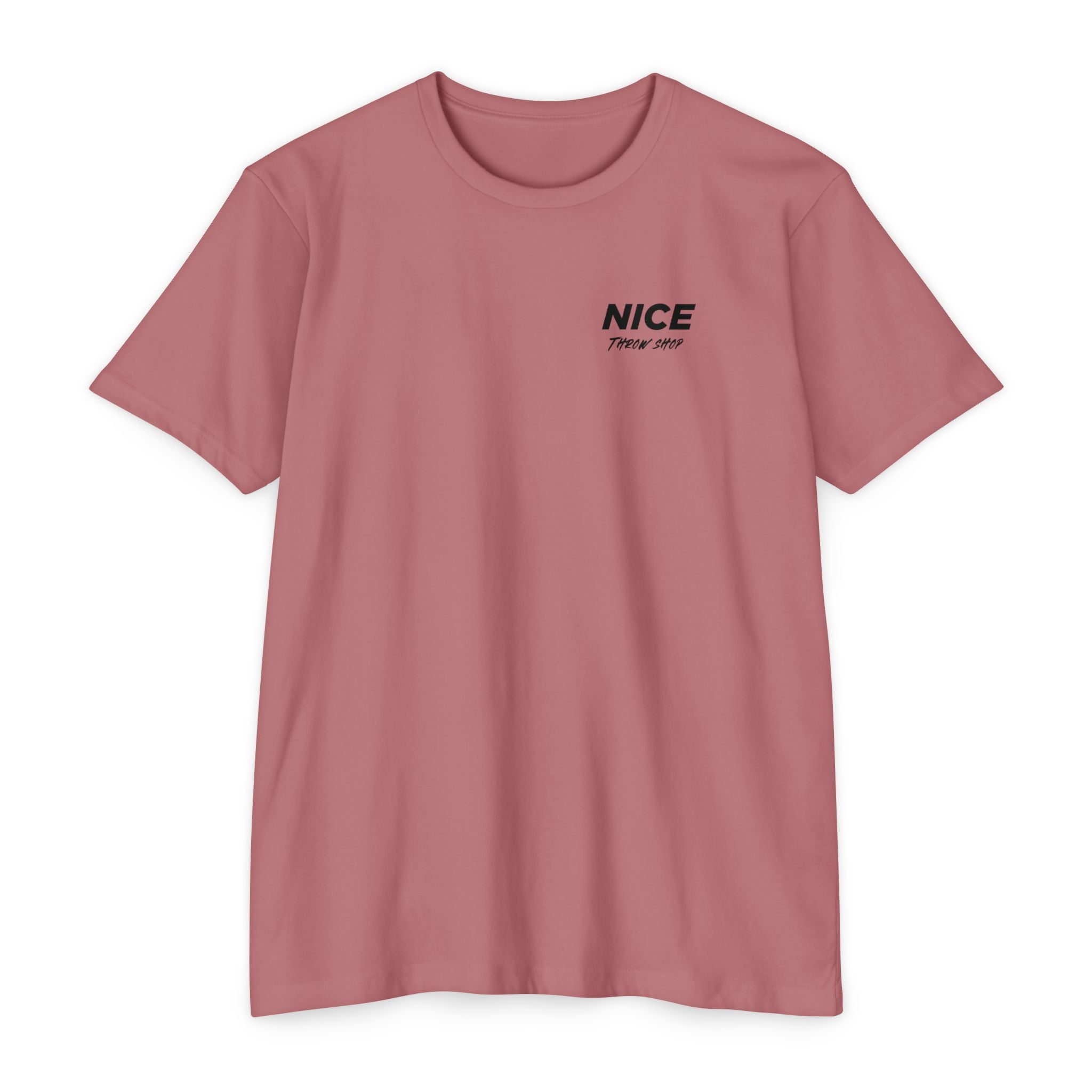 NICE Throw Shop Unisex Tee Black Logo – Multiple Colors