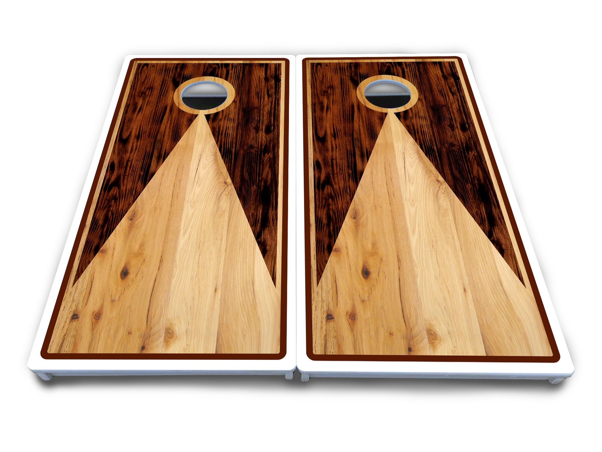 Wooden Triangle Cornhole Boards - All Weather Series