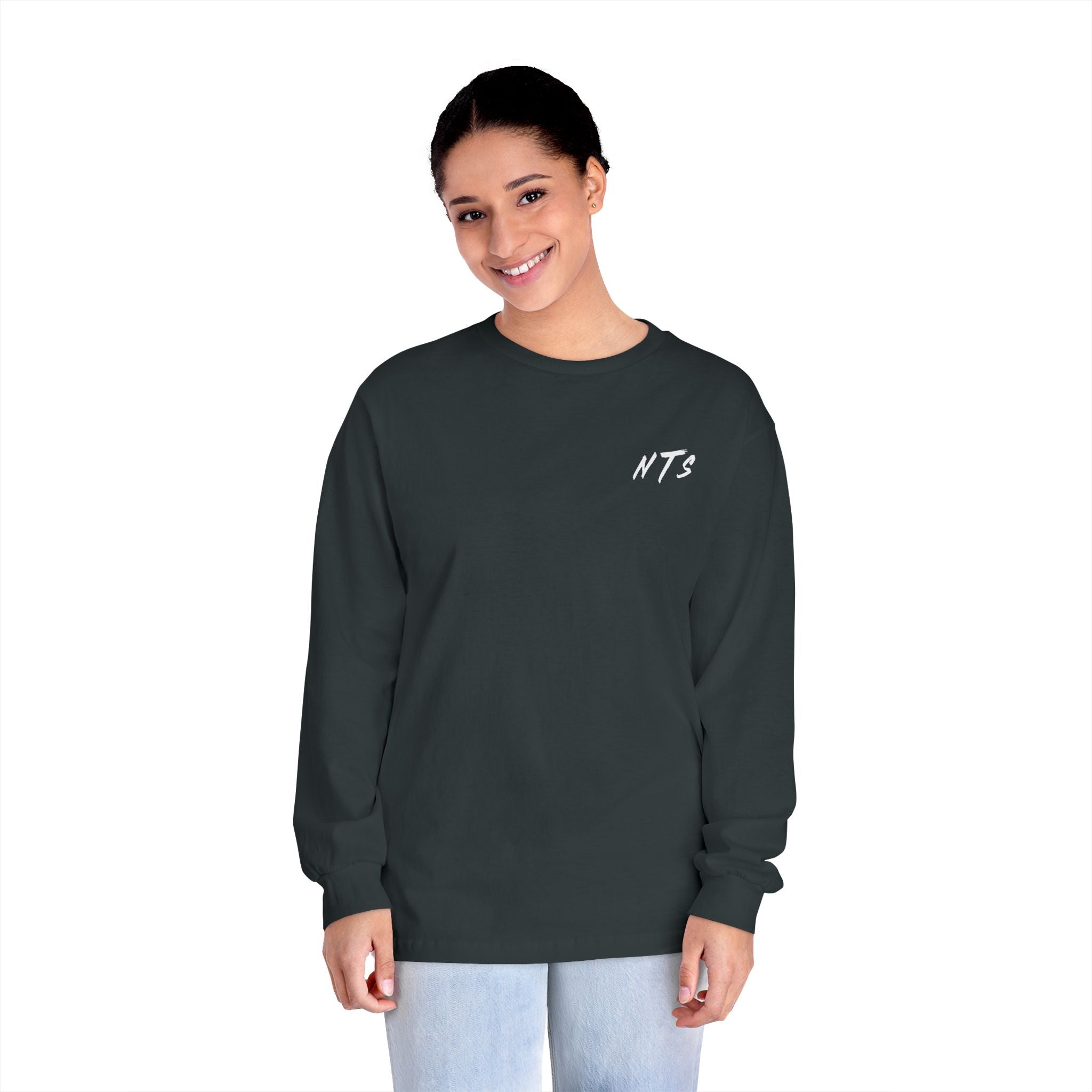 NICE Throw Shop Unisex Long Sleeve Tee with NTS Design – Multiple Colors