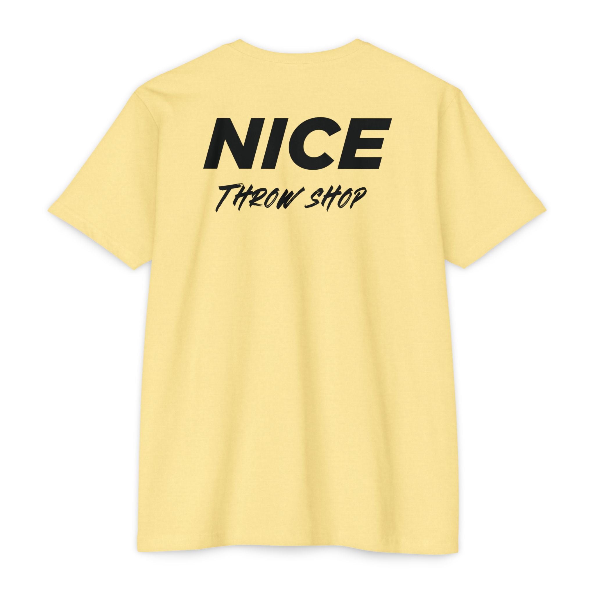 NICE Throw Shop Unisex Tee Black Logo – Multiple Colors