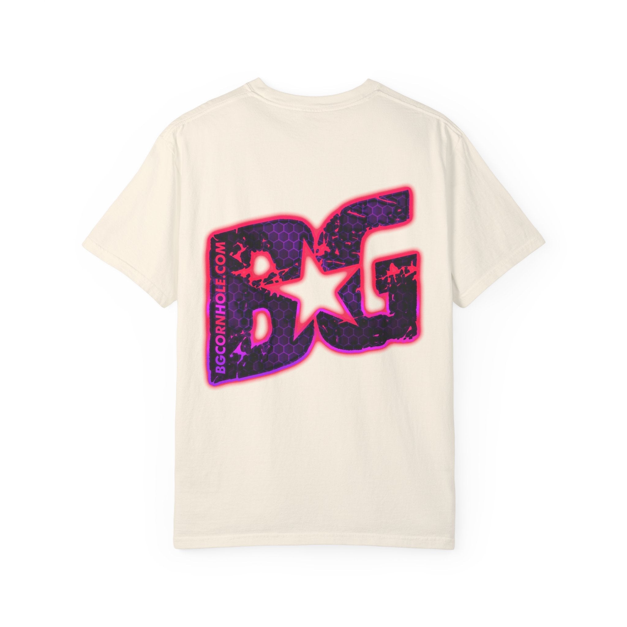 BG Cornhole Pink/Purple Hex Glow Unisex Comfort Colors Tee - Multiple Colors