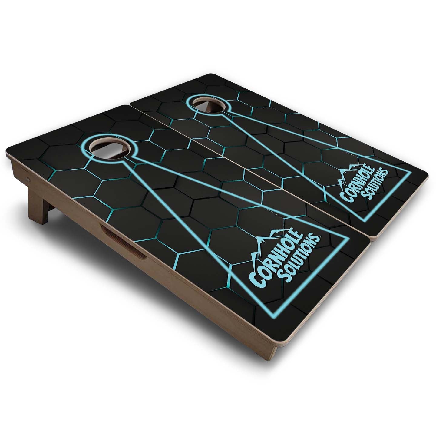 Vacation Cornhole Boards - Neon Nightfall