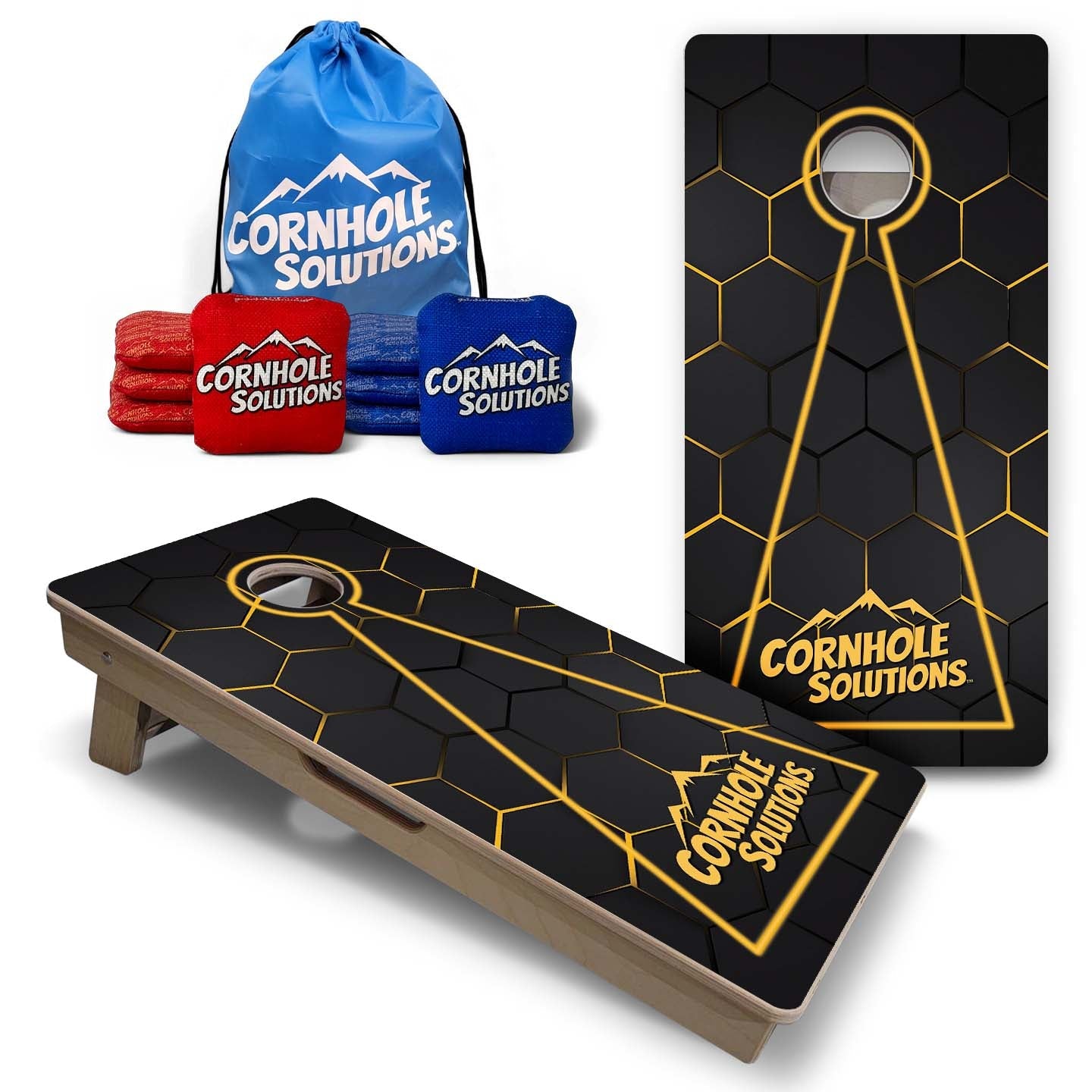 Vacation Cornhole Boards - Neon Nightfall