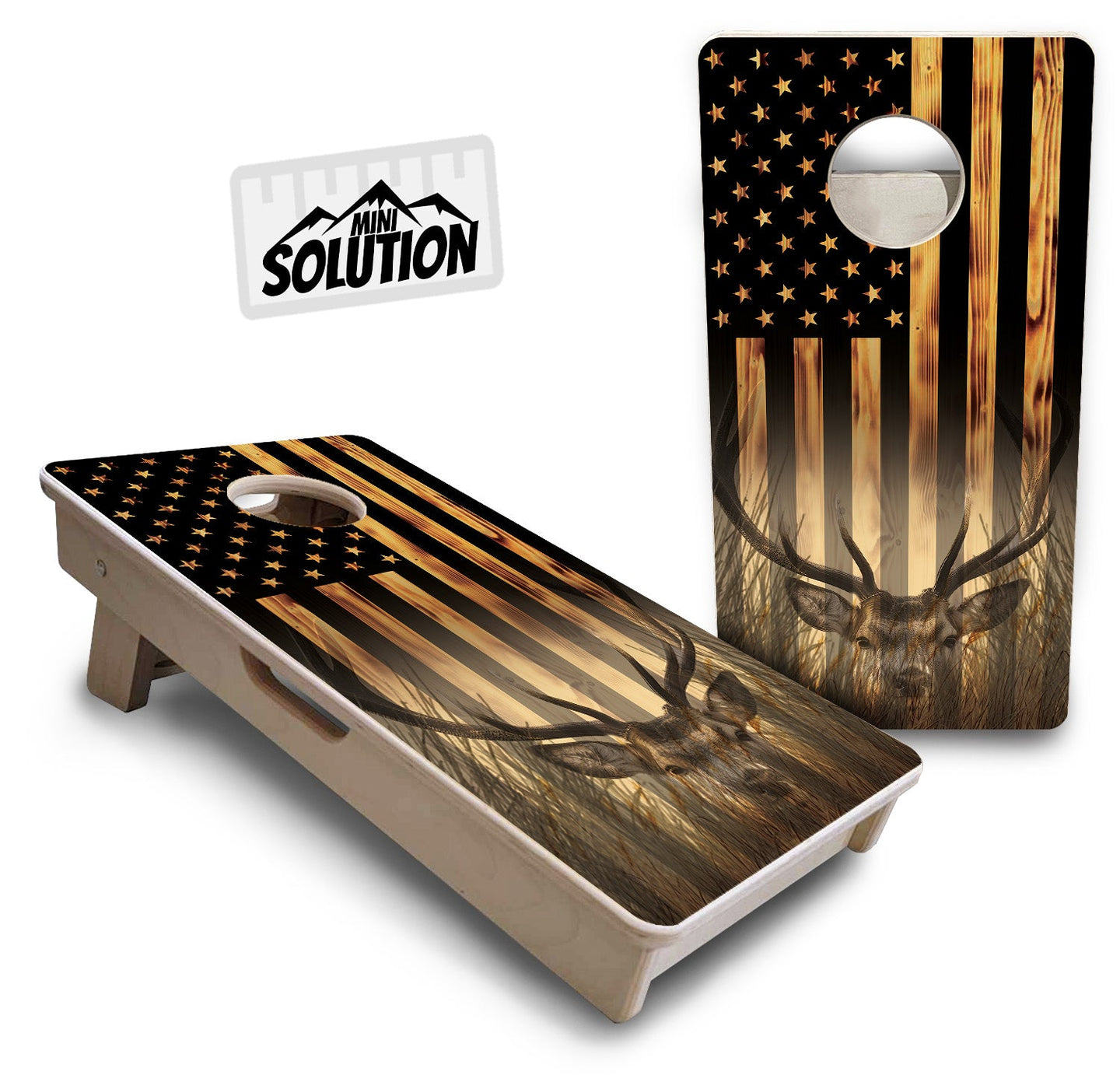 Mini Cornhole Boards - Hidden Deer & Fish