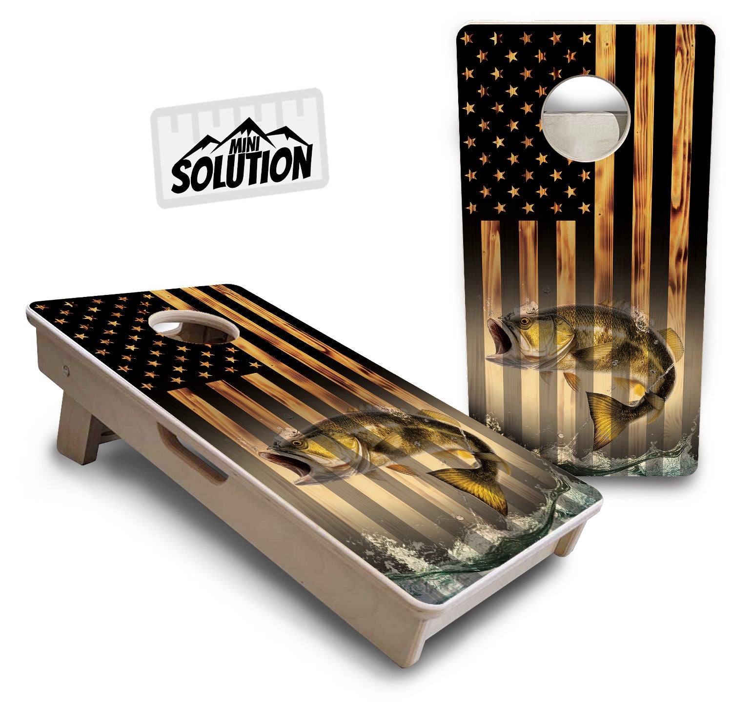 Mini Cornhole Boards - Hidden Deer & Fish