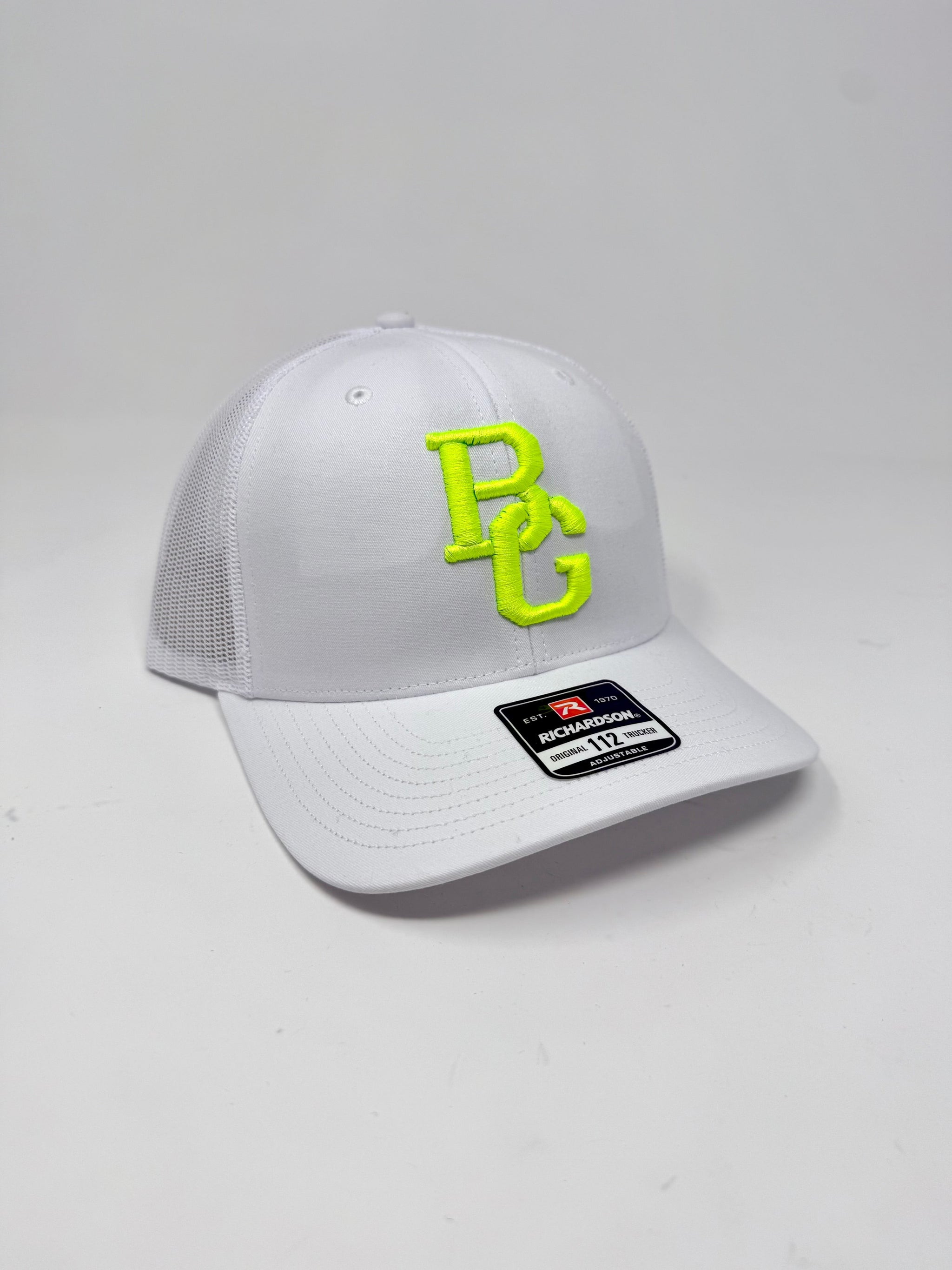 BG Cornhole White 112 Trucker Hat - Colored Embroidery - RICHARDSON