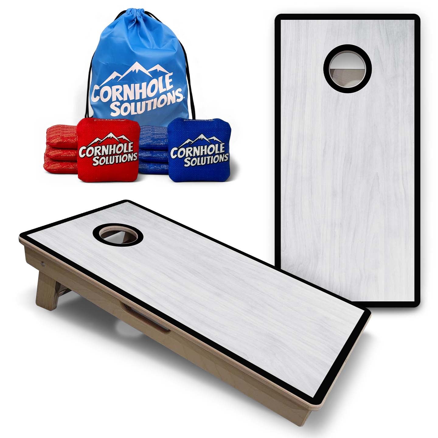Vacation Cornhole Boards - Grey Wash