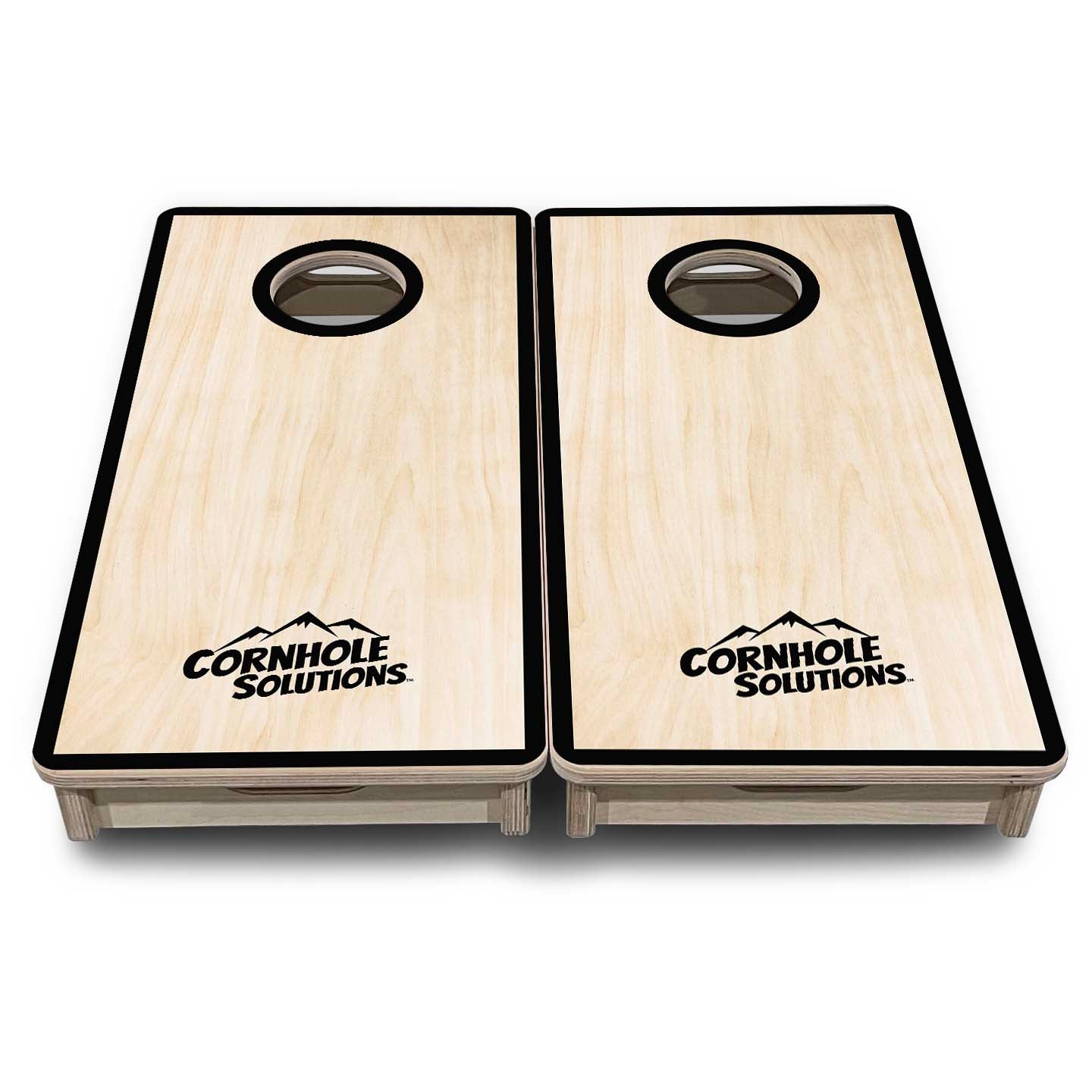 Mini Cornhole Boards - Red/Black Hole Ring