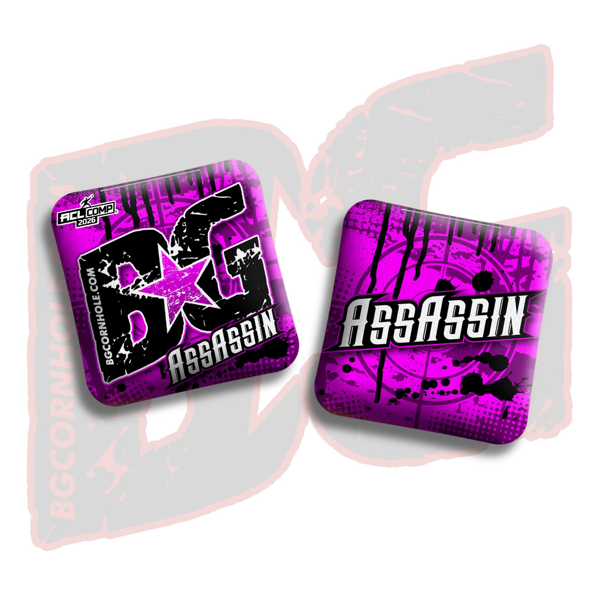 BG Cornhole 2026 COMP BG Assassin - "Blast" - ACL Comp Stamped Cornhole Bags - SET OF 4 BAGS