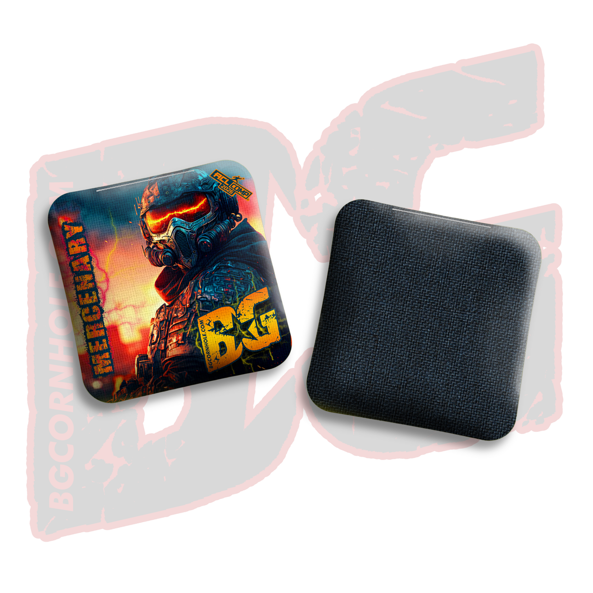 BG Cornhole 2026 COMP BG MERCENARY - "Urban Warfare" - ACL Comp Stamped Cornhole Bags - SET OF 4 BAGS
