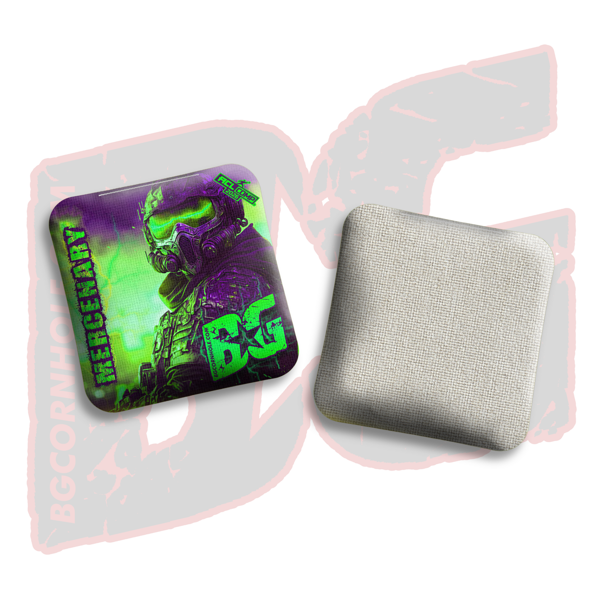 BG Cornhole 2026 COMP BG MERCENARY - "Urban Warfare" - ACL Comp Stamped Cornhole Bags - SET OF 4 BAGS