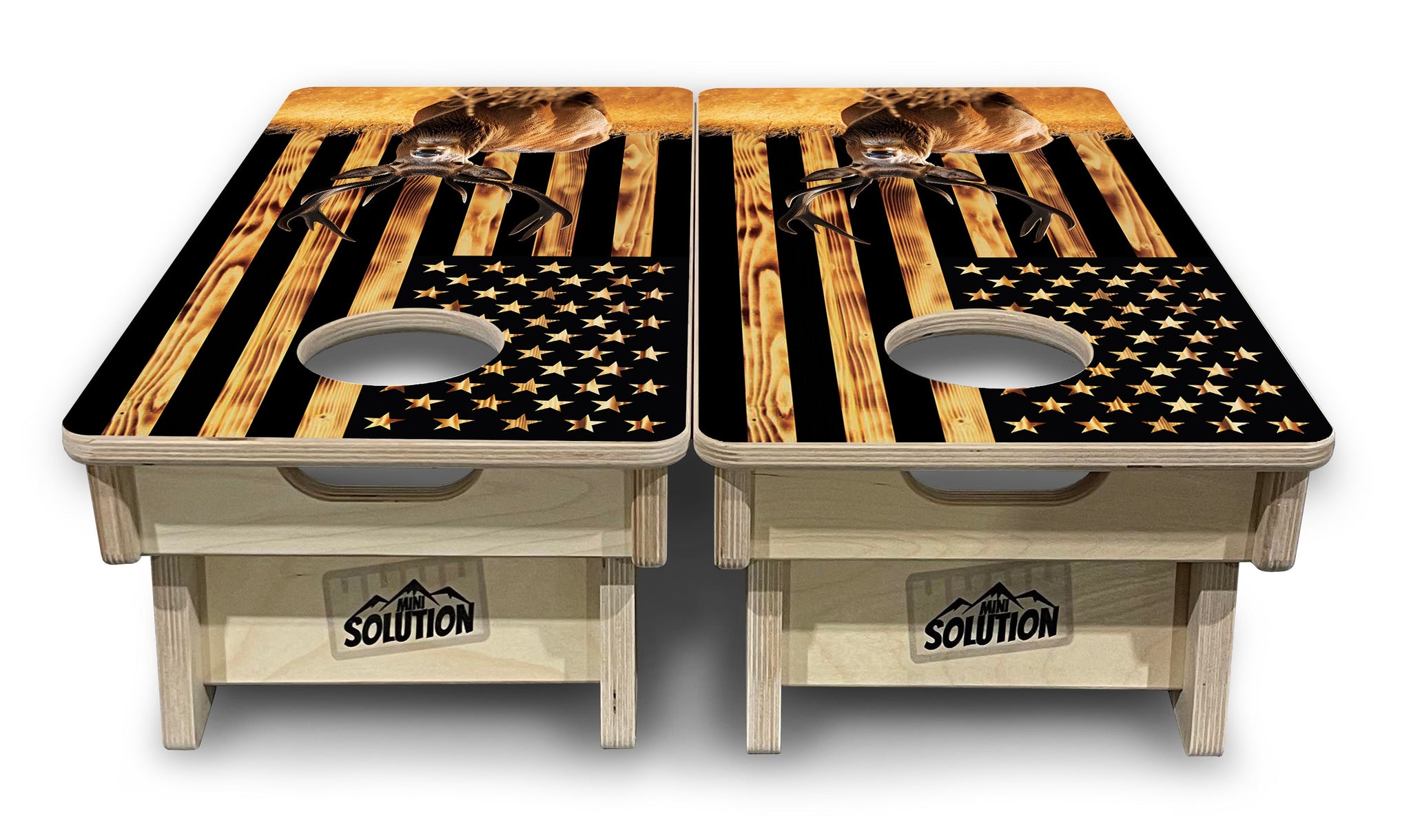 Mini Cornhole Boards - Colorful Deer & Fish
