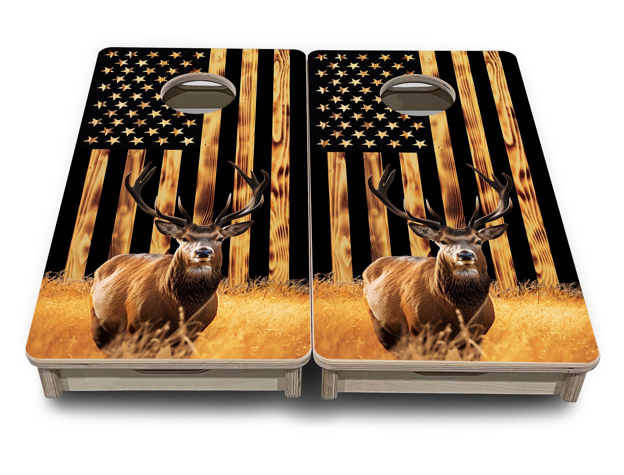 Mini Cornhole Boards - Colorful Deer & Fish