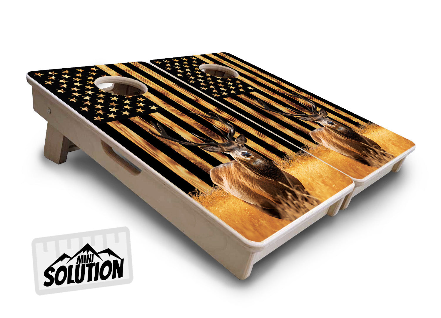 Mini Cornhole Boards - Colorful Deer & Fish