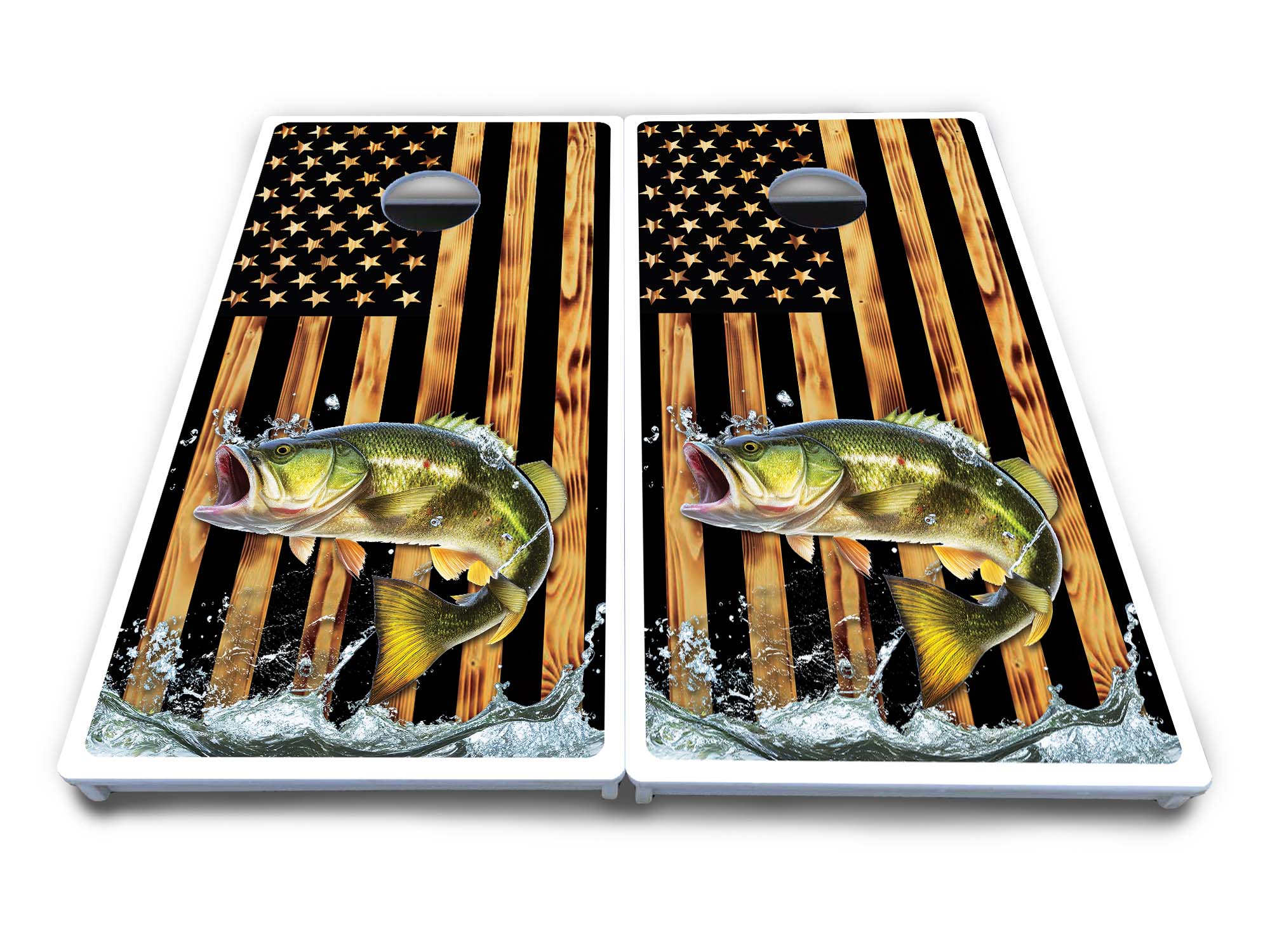 Colorful Deer & Fish Cornhole Boards - All Weather Series