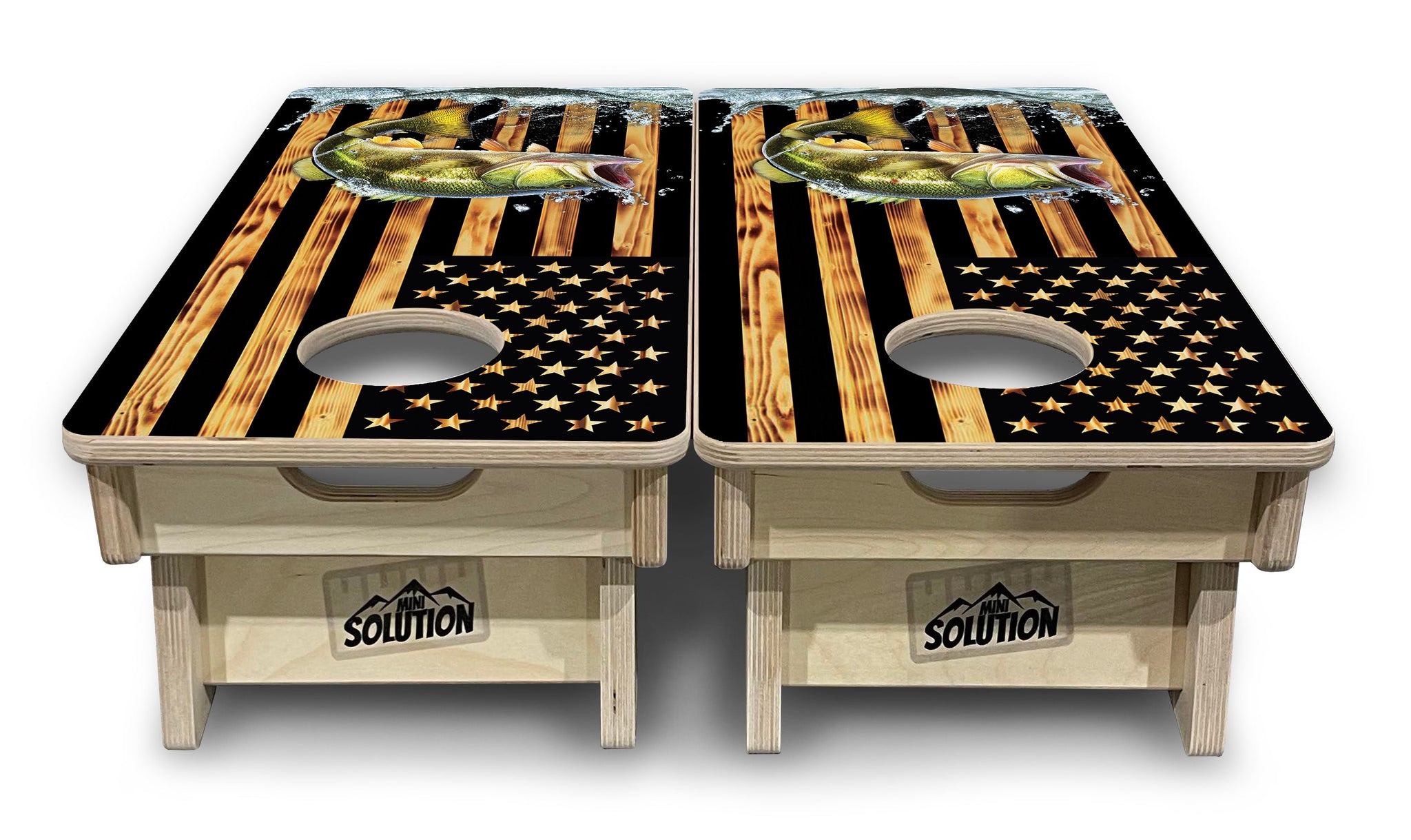 Mini Cornhole Boards - Colorful Deer & Fish