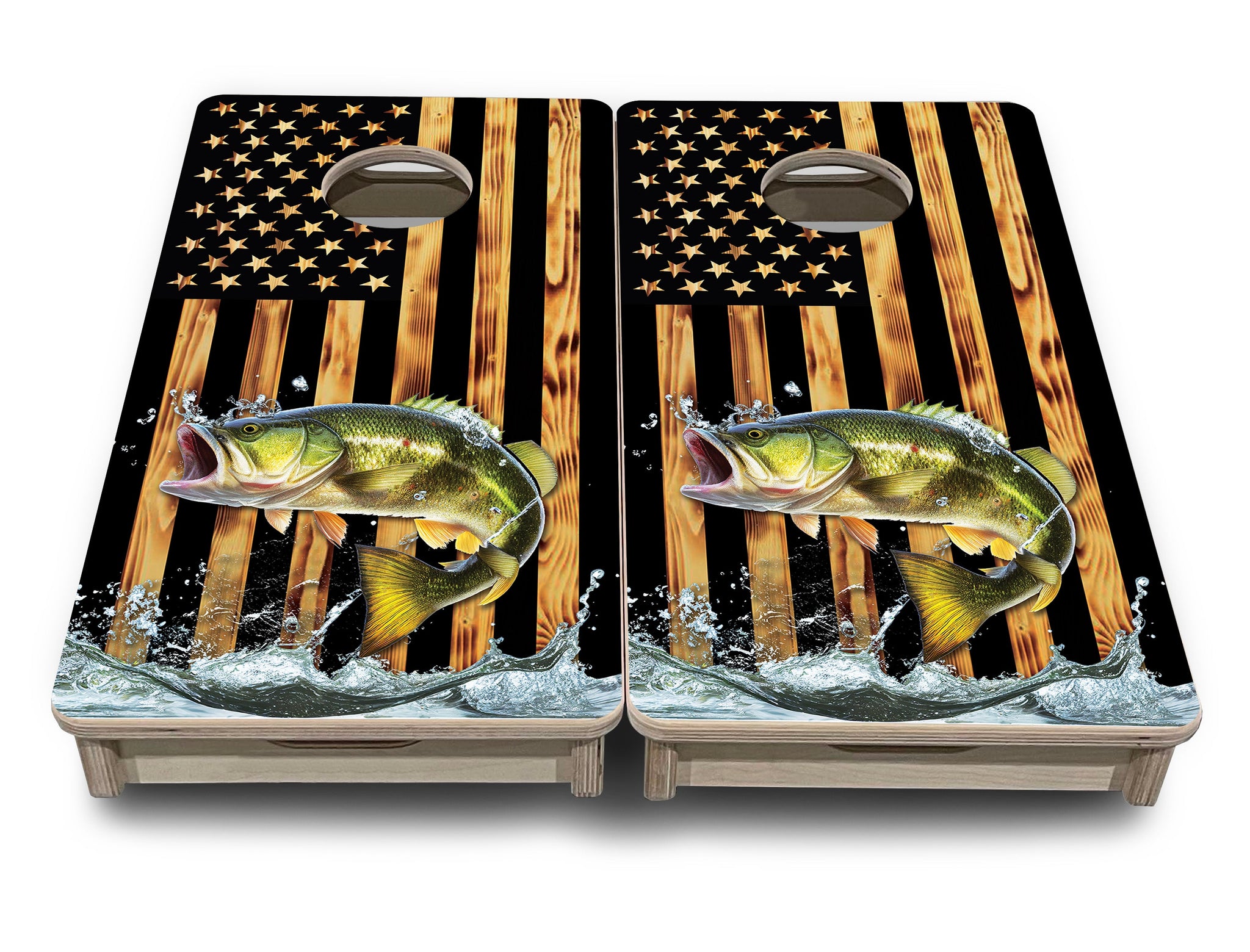 Mini Cornhole Boards - Colorful Deer & Fish