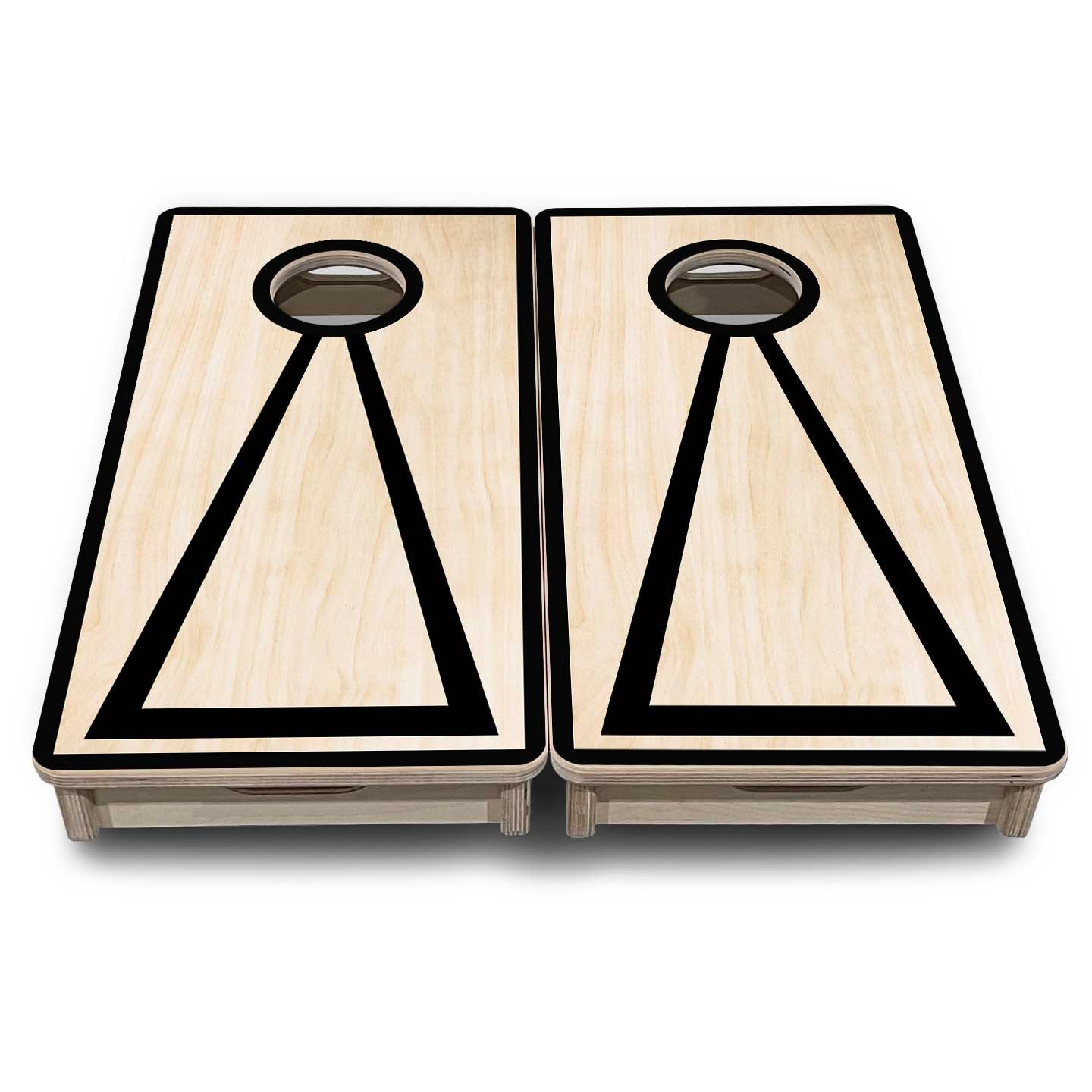Mini Cornhole Boards - Red/Black Hole Ring