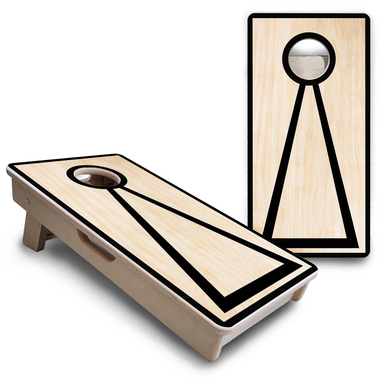 Mini Cornhole Boards - Red/Black Hole Ring