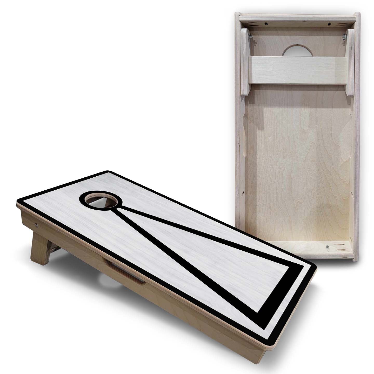 Vacation Cornhole Boards - Grey Wash