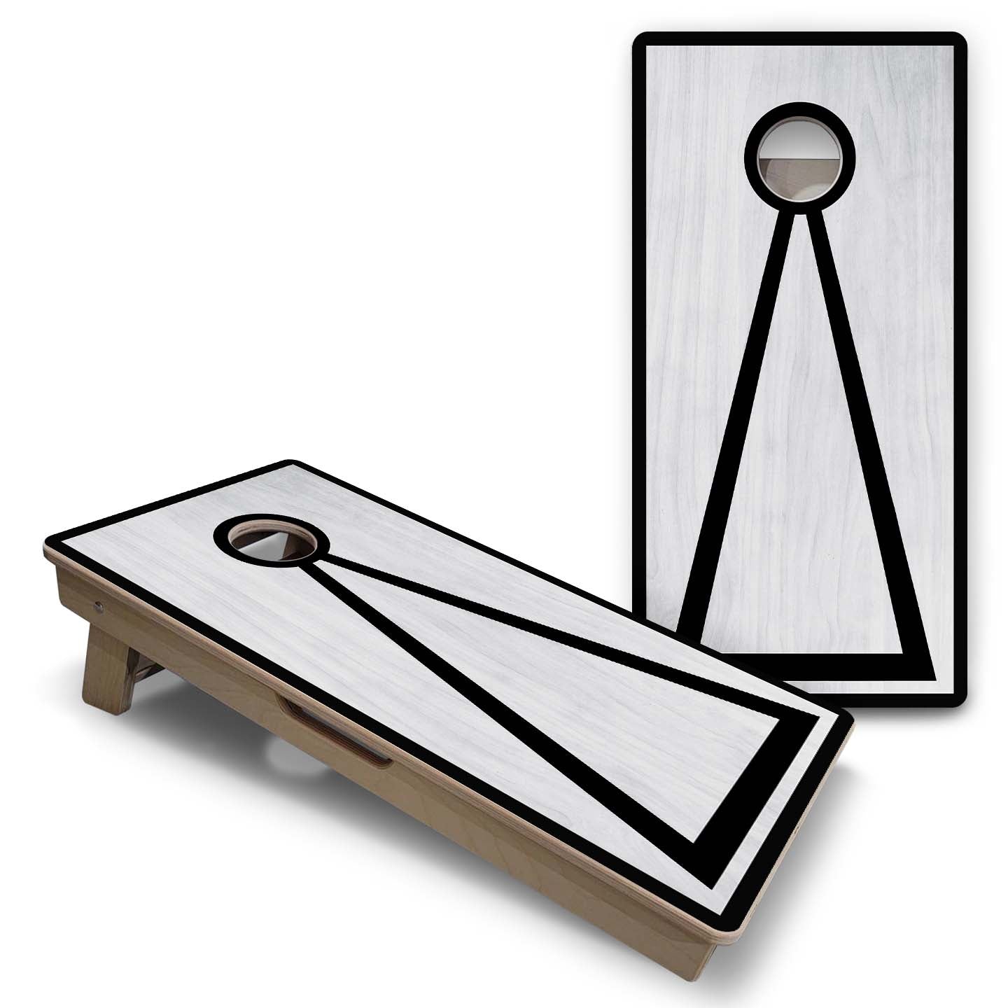 Vacation Cornhole Boards - Grey Wash