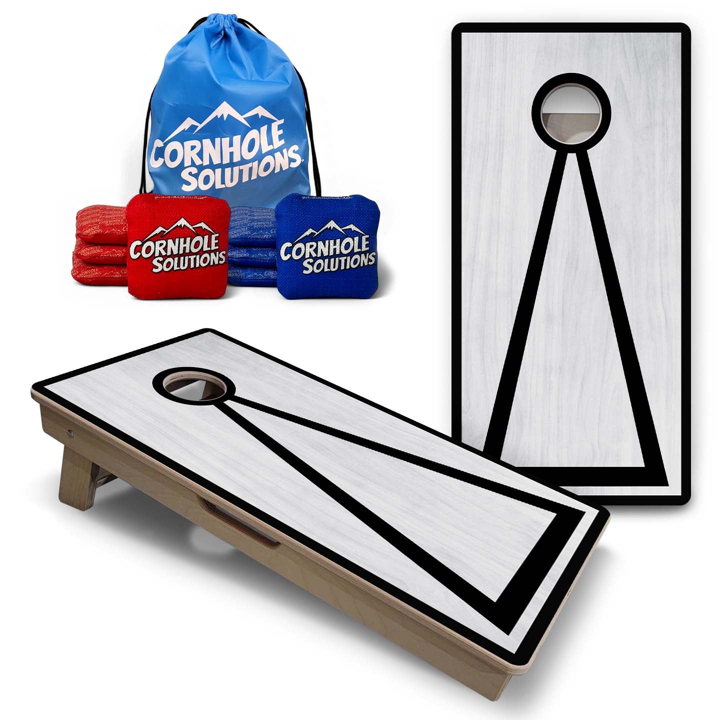 Vacation Cornhole Boards - Grey Wash